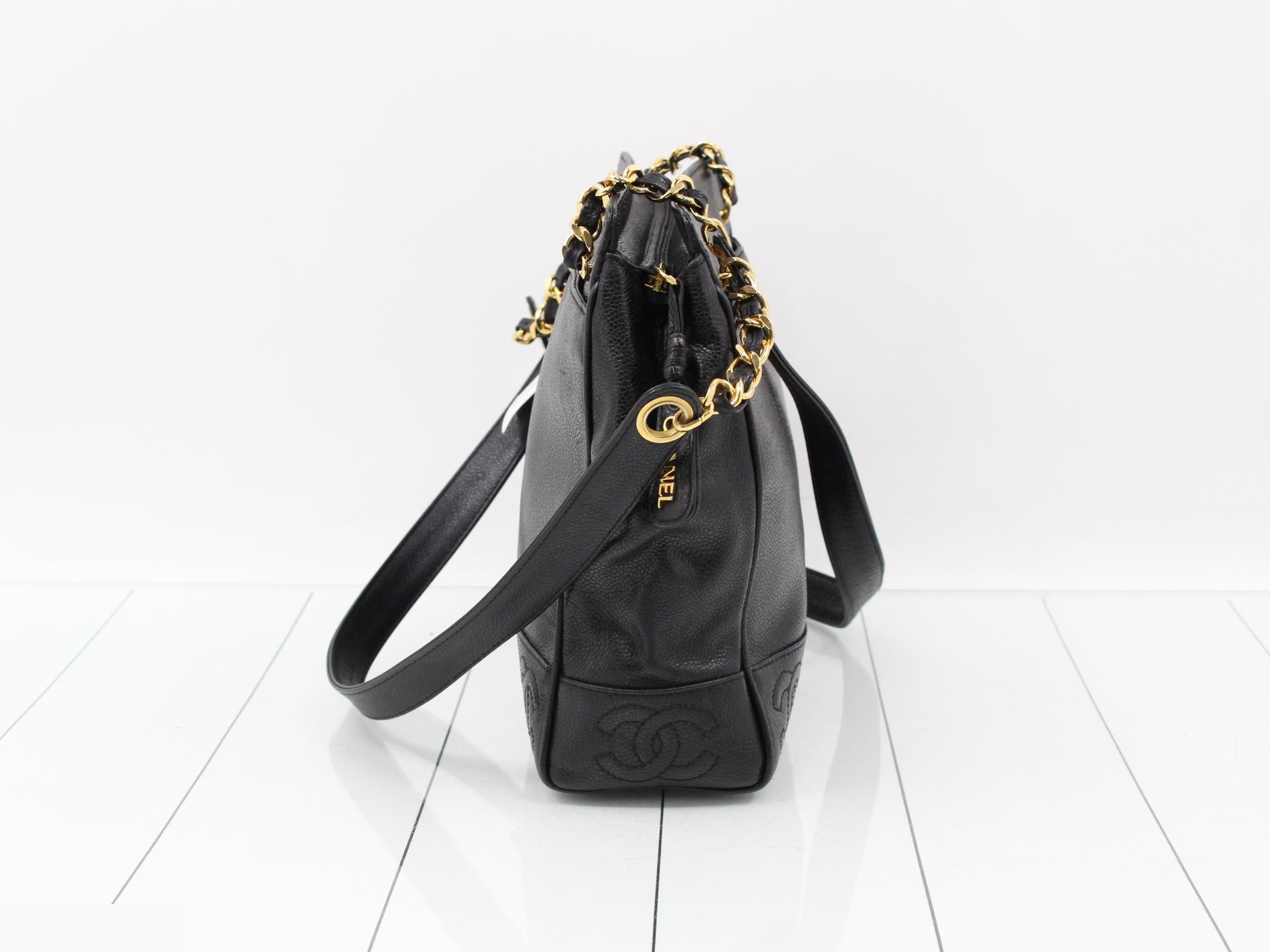 Caviar Skin Triple Coco Shoulder Bag, Unit 4 — view 4