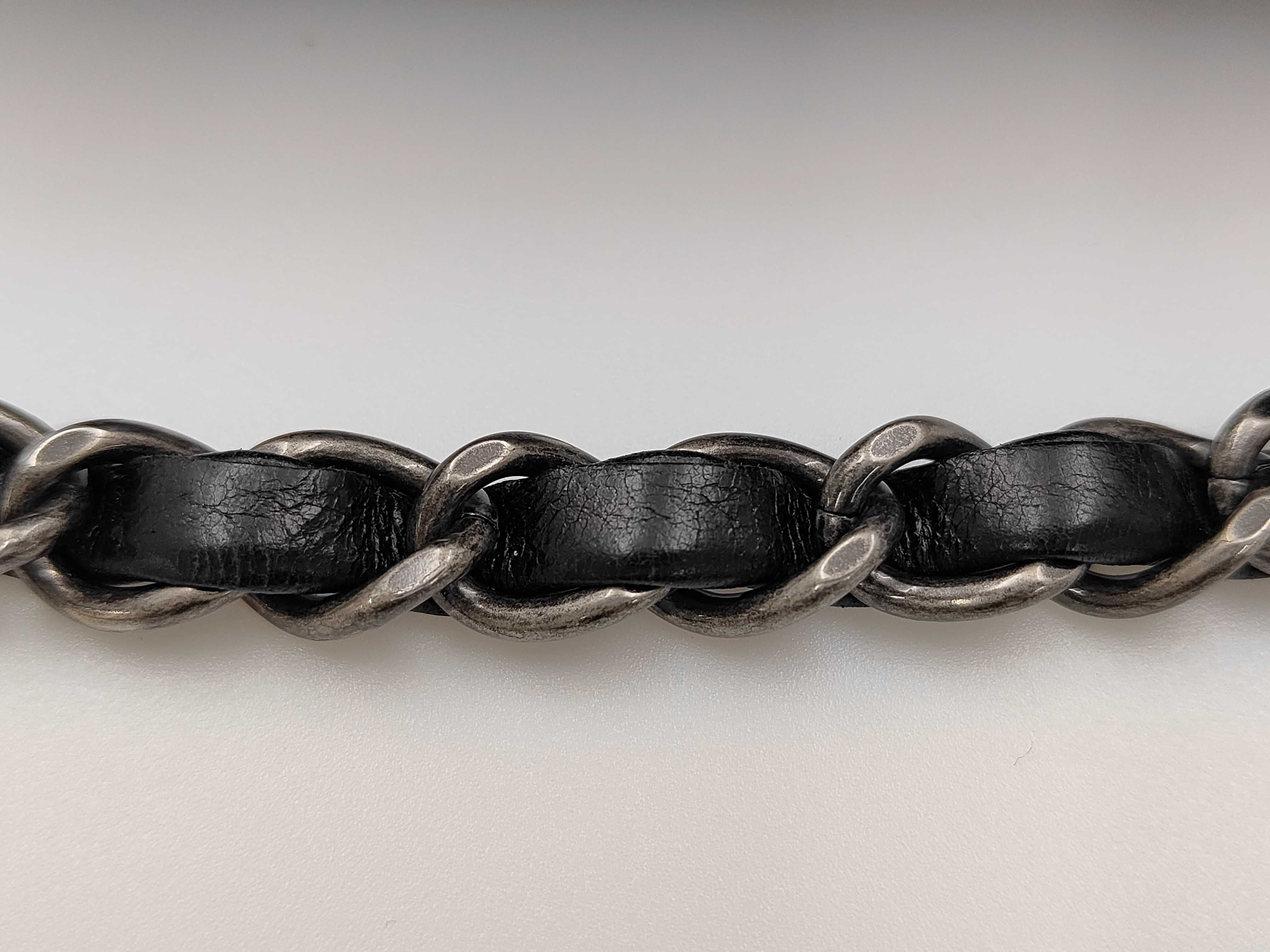 Matelassé Vintage Calfskin Chain Backpack, Black with Gunmetal Hardware, Serial Number — view 15
