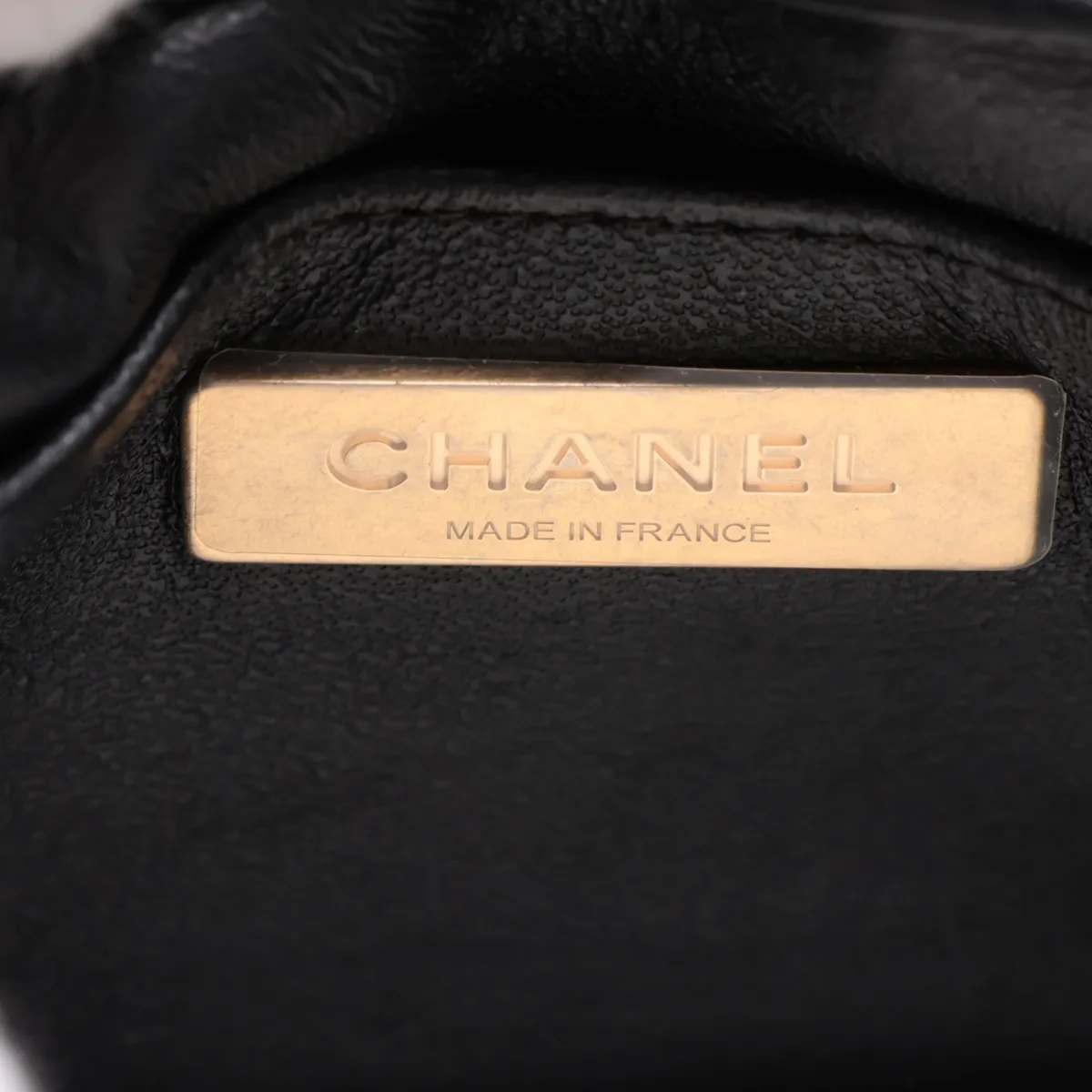 Matelassé Lambskin Single Flap Single Chain Bag, Black with Gold Hardware, LG11K9K7, Random Plate, AS2599 — view 7