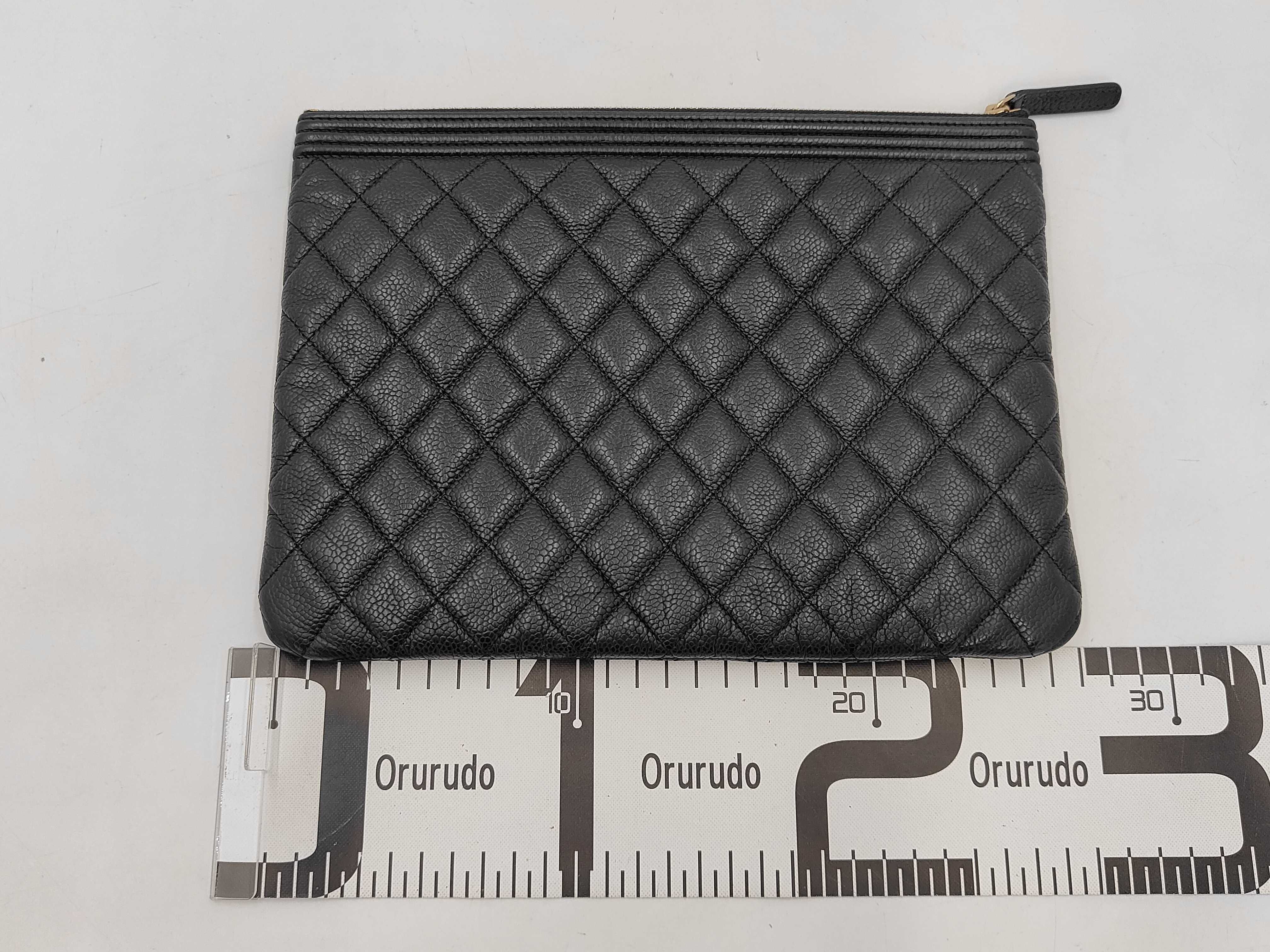 SLG CAVIAR SKIN BOY CLUTCH NO.29 W — view 2