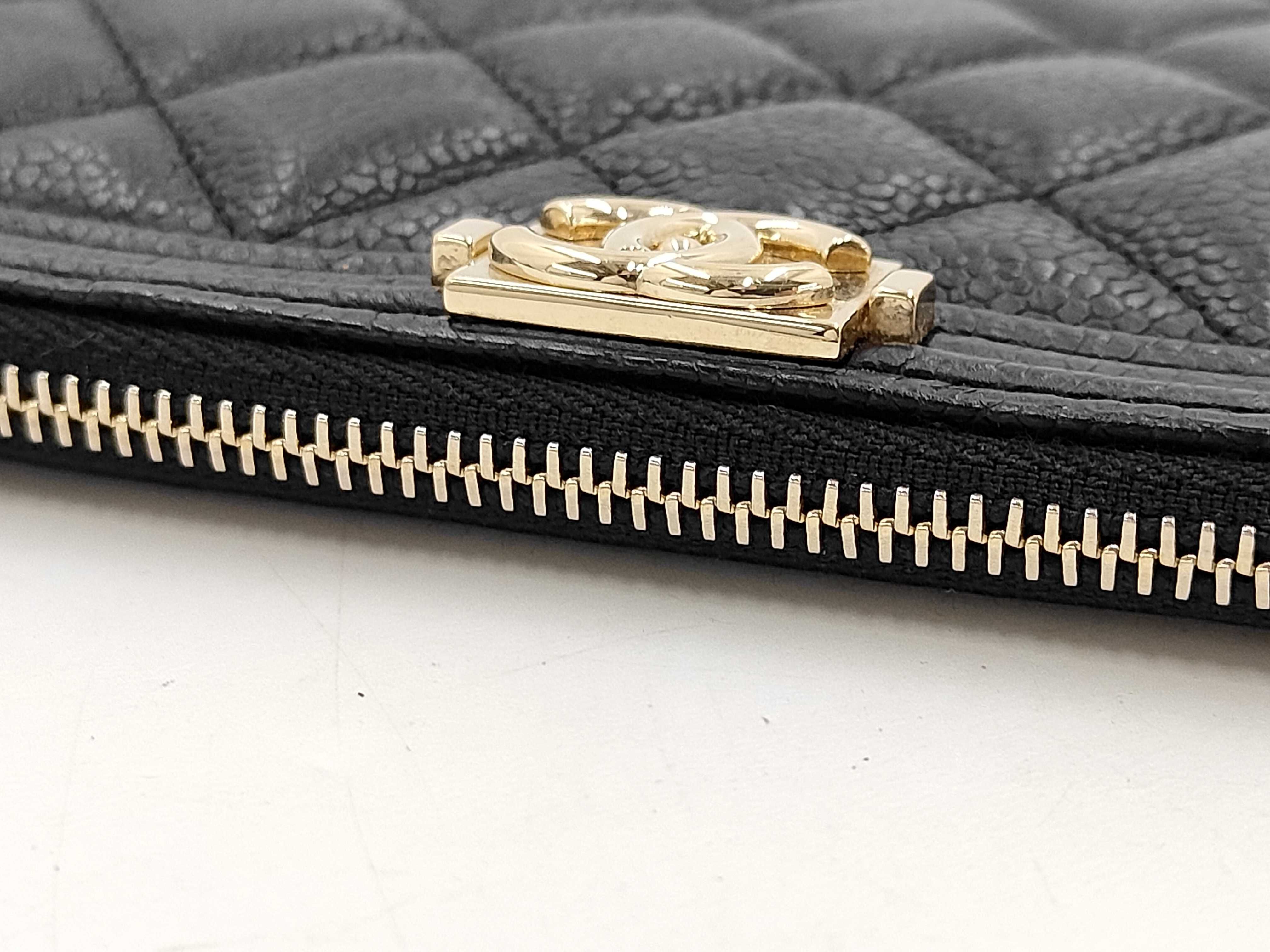 SLG CAVIAR SKIN BOY CLUTCH NO.29 W — view 5