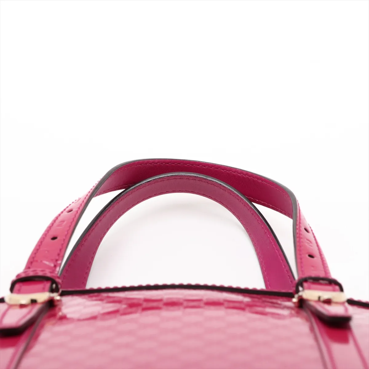 Microguccissima Patent Leather 2-Way Handbag, Pink, 309617 — view 6