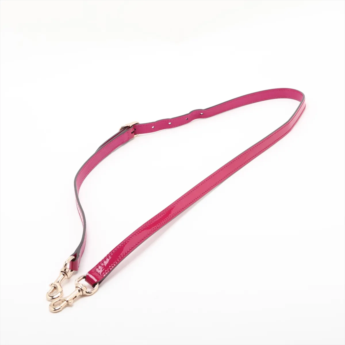 Microguccissima Patent Leather 2-Way Handbag, Pink, 309617 — view 7