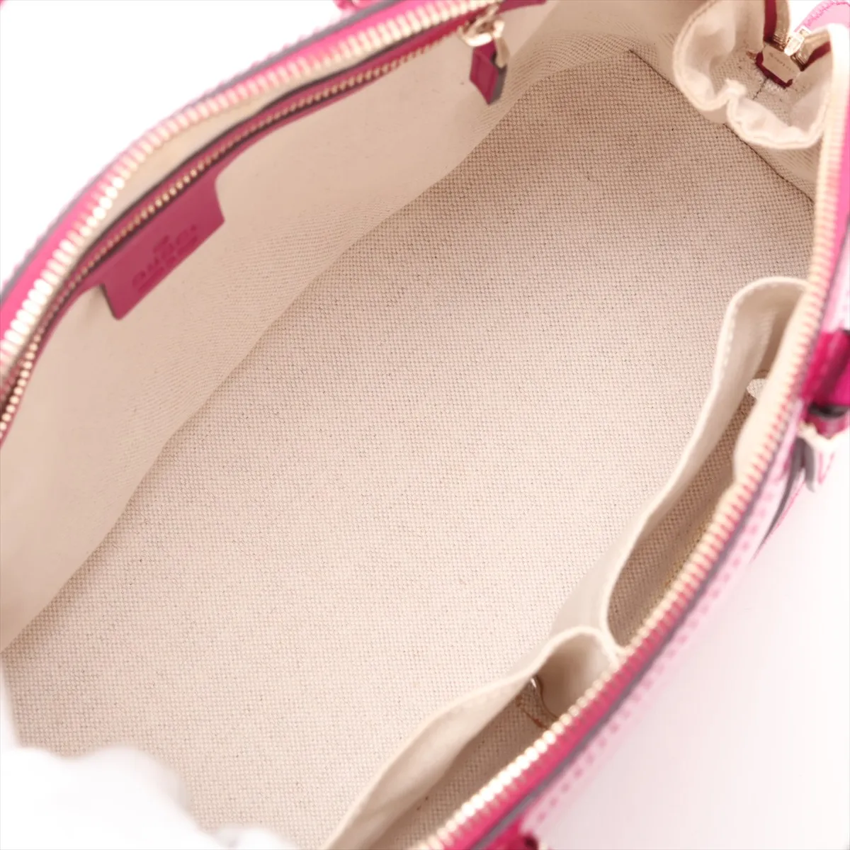 Microguccissima Patent Leather 2-Way Handbag, Pink, 309617 — view 8