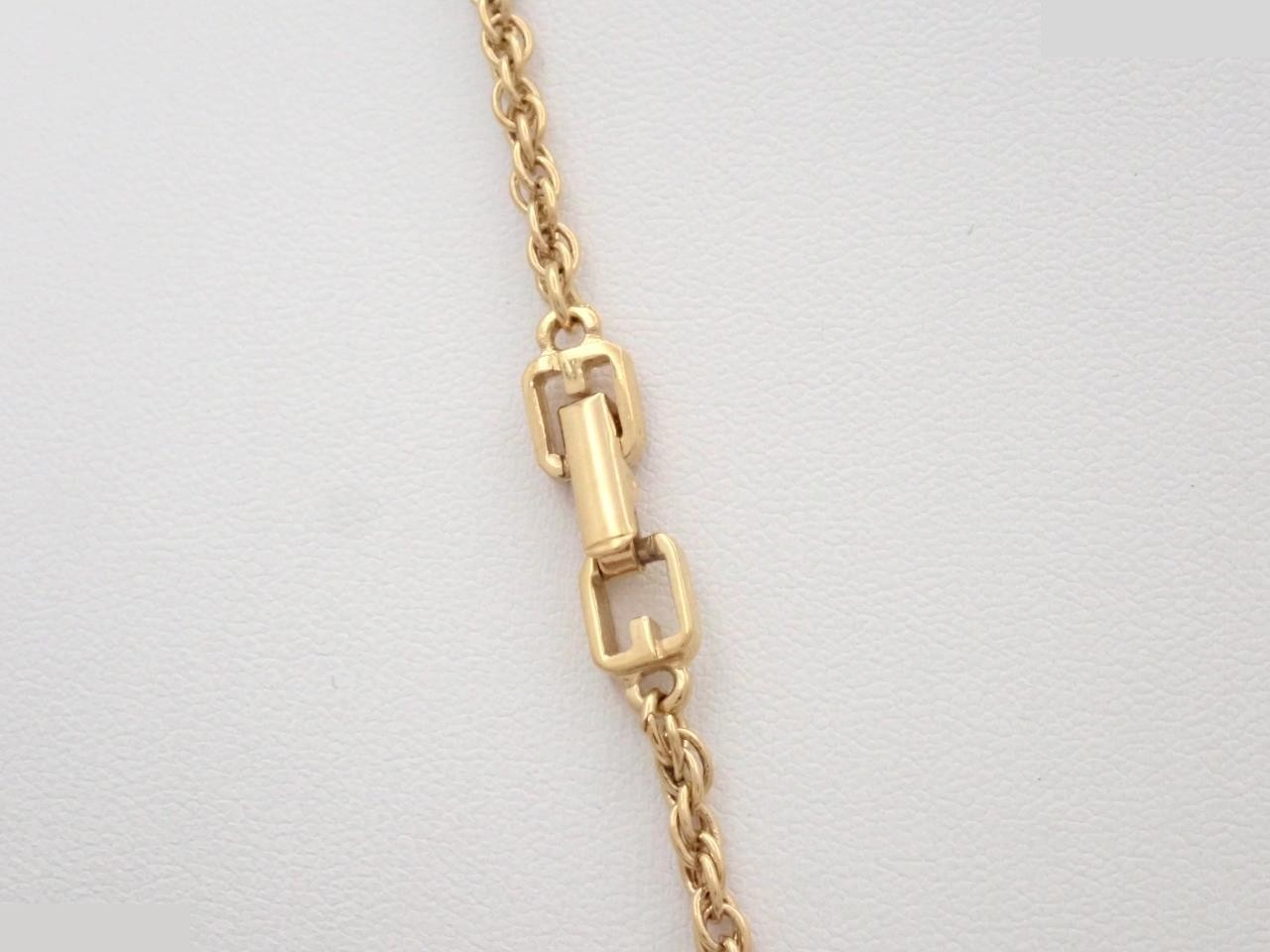 necklace, gold, cubic zirconia, approximately 80cm in length. — view 2