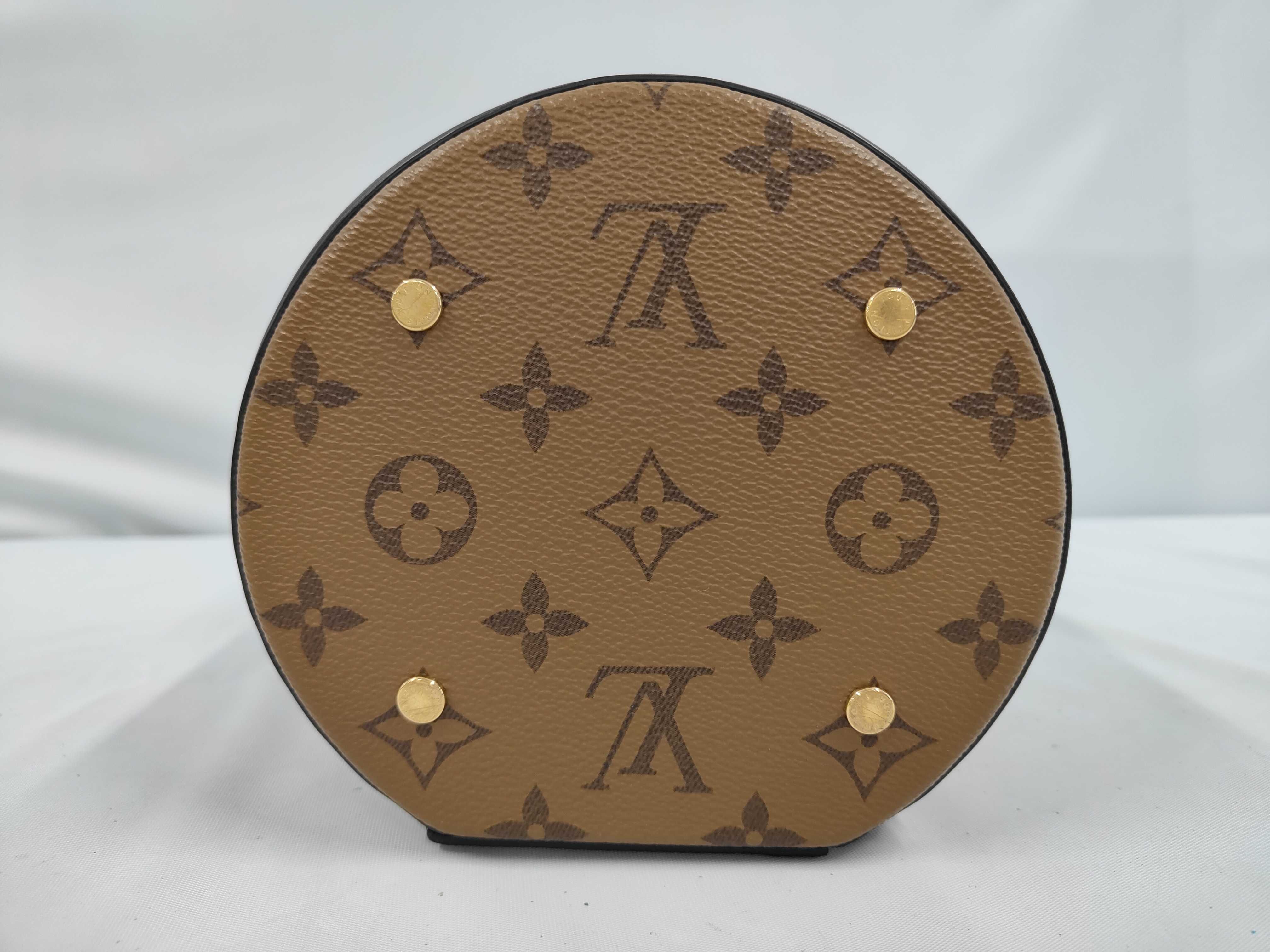 Classic Monogram Candy Bucket Coated Canvas x Cowhide Leather Bucket Bag Handbag — view 3