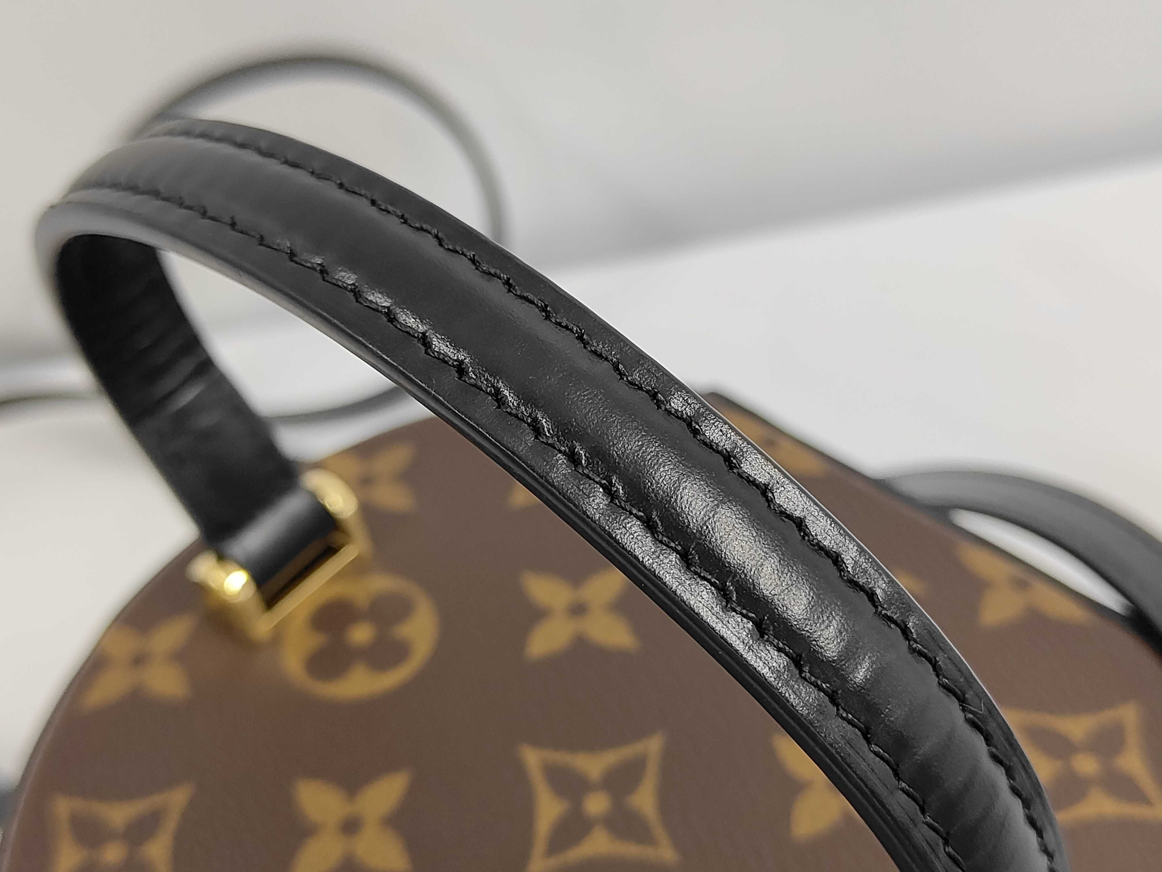 Classic Monogram Candy Bucket Coated Canvas x Cowhide Leather Bucket Bag Handbag — view 5