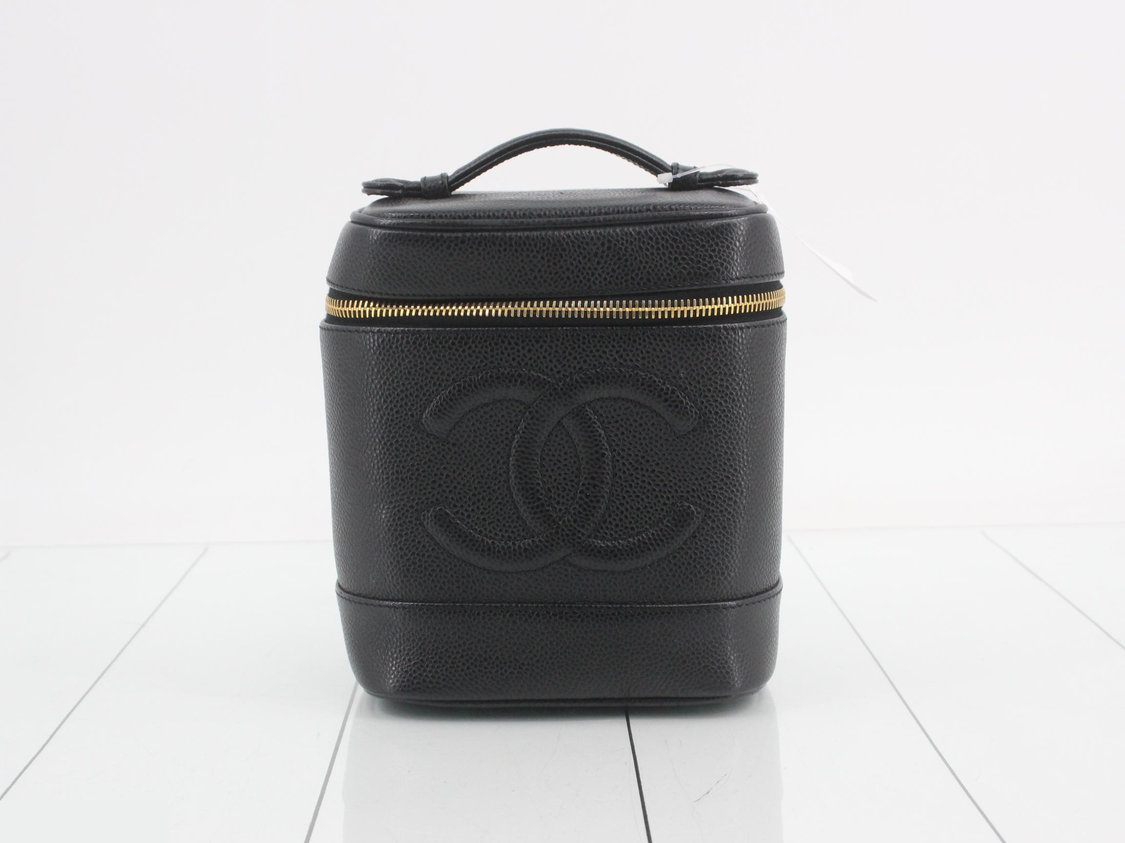 Vanity bag, caviar leather