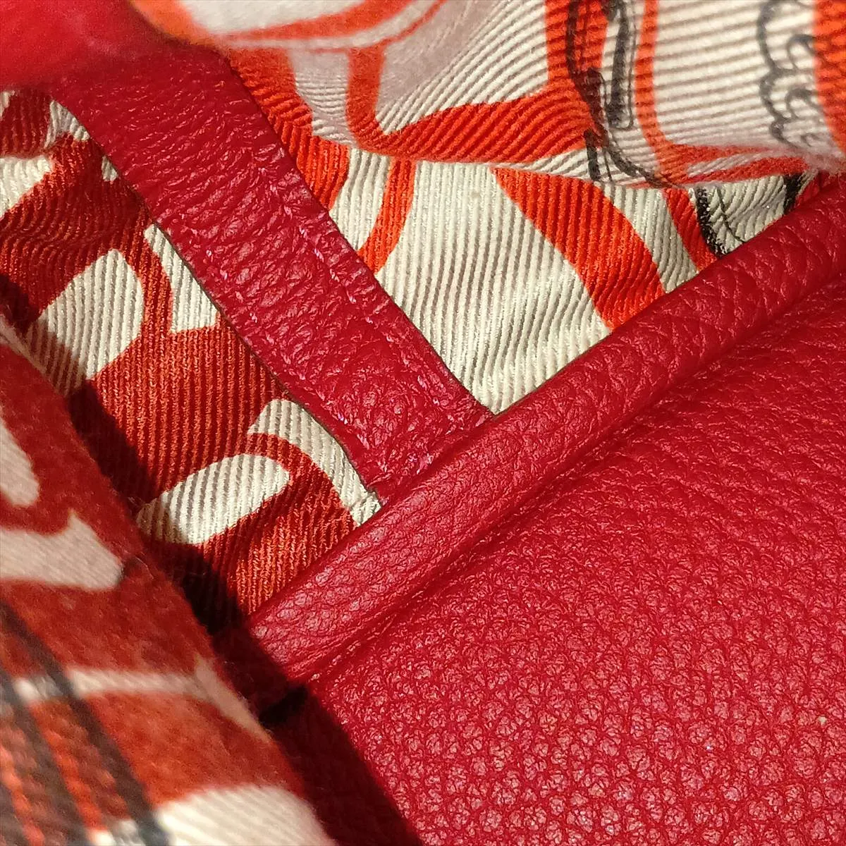 Hermès Garden Party 36 PM, Camaille Negonda, Rouge Vif, Silver Hardware, X: 2016 — view 11