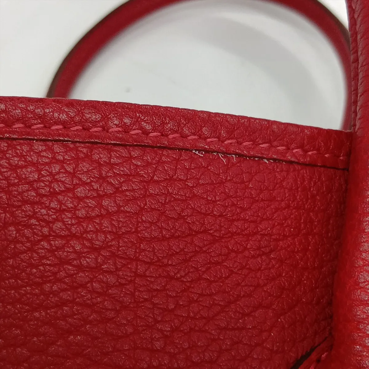 Hermès Garden Party 36 PM, Camaille Negonda, Rouge Vif, Silver Hardware, X: 2016 — view 14