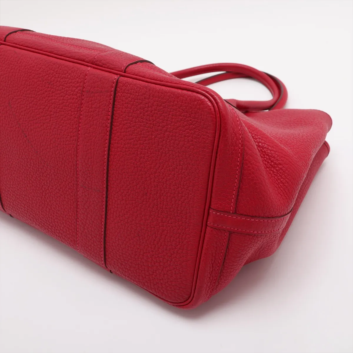 Hermès Garden Party 36 PM, Camaille Negonda, Rouge Vif, Silver Hardware, X: 2016 — view 3