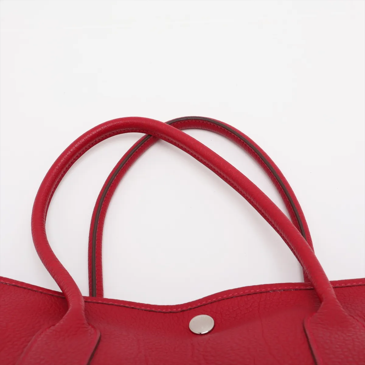 Hermès Garden Party 36 PM, Camaille Negonda, Rouge Vif, Silver Hardware, X: 2016 — view 6