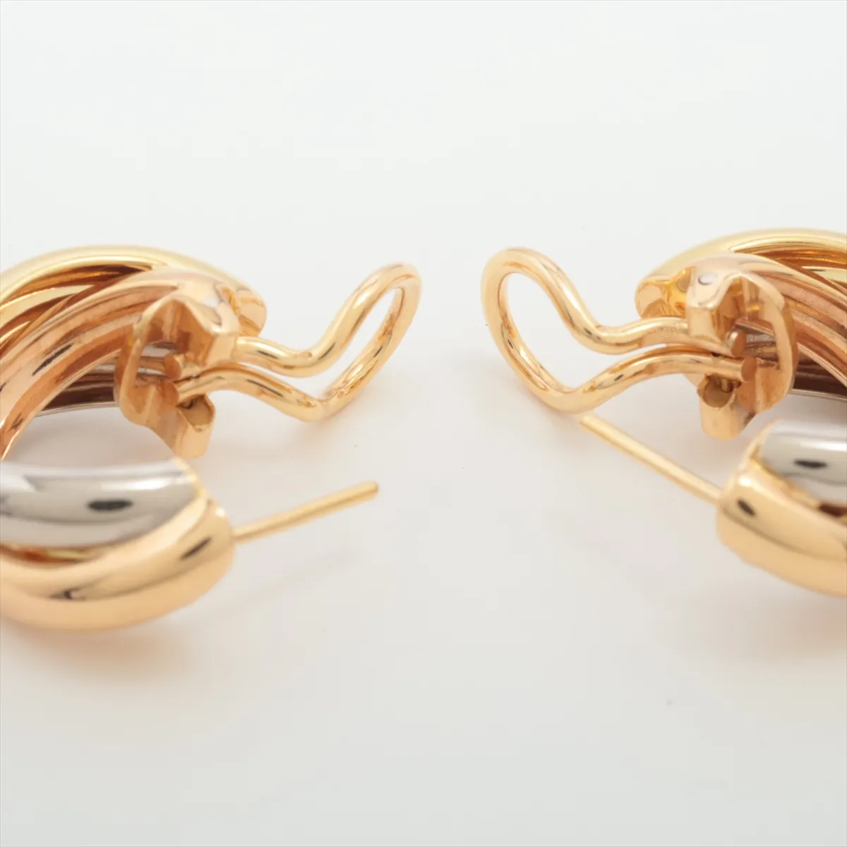 Trinity Earrings, 750 (Yellow Gold x Pink Gold x White Gold), 8.7g, B16215. Serial number — view 4