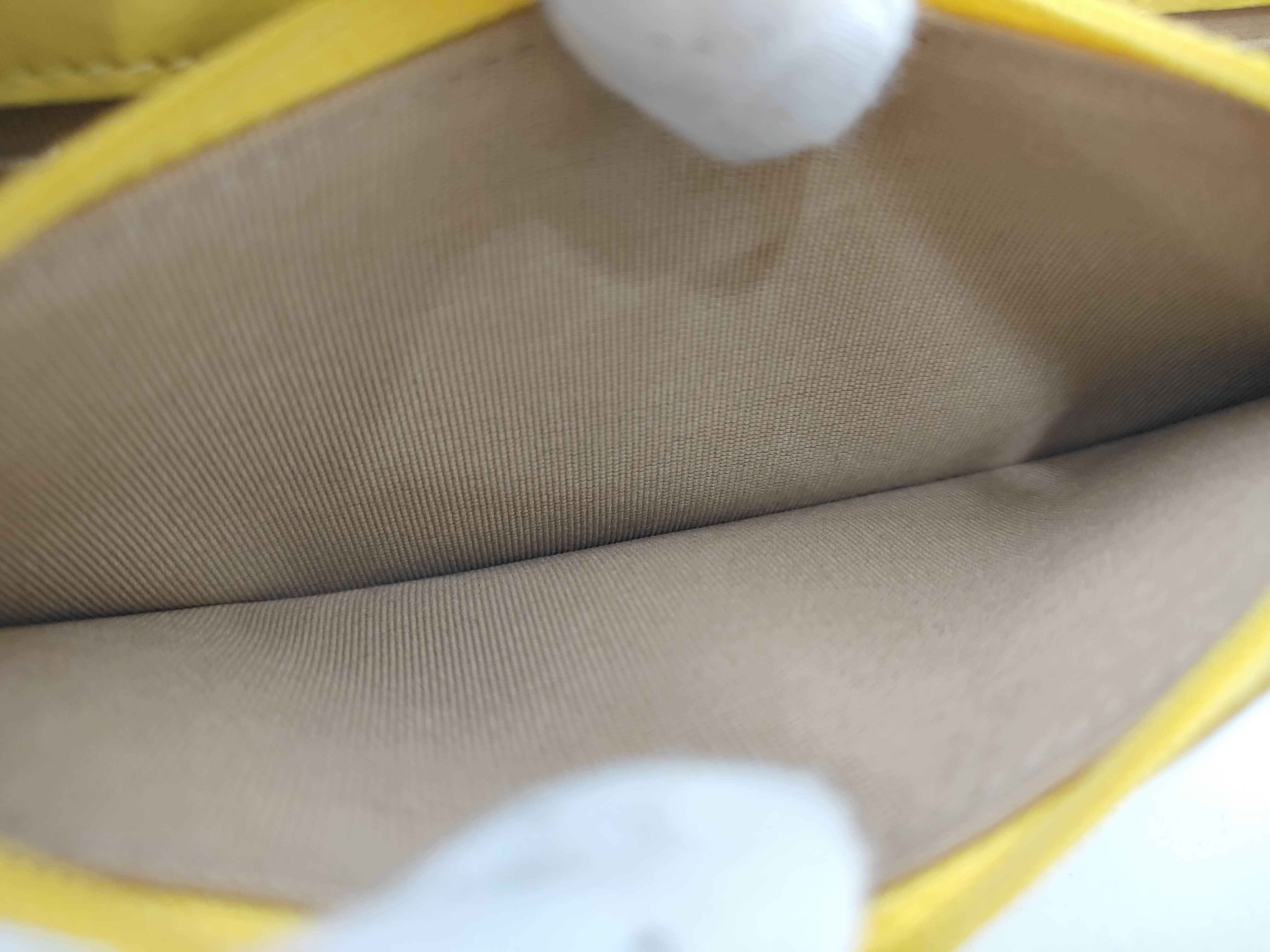 Matelassé Lambskin Chain Wallet (Random Number) Yellow Shoulder Bag — view 10