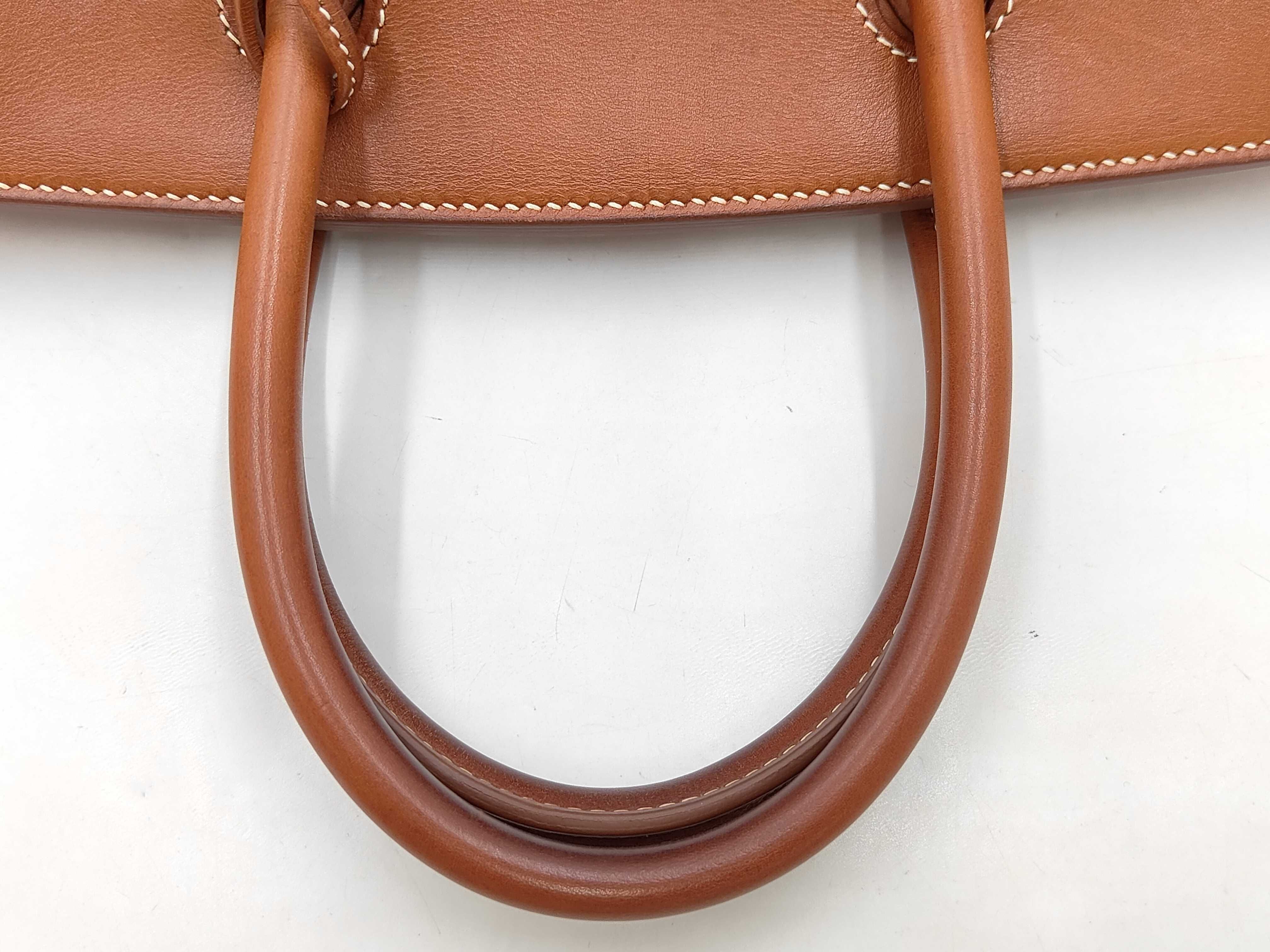 Birkin 30, F stamp, Box Calf leather, Brown, Silver hardware, Tote bag — view 3