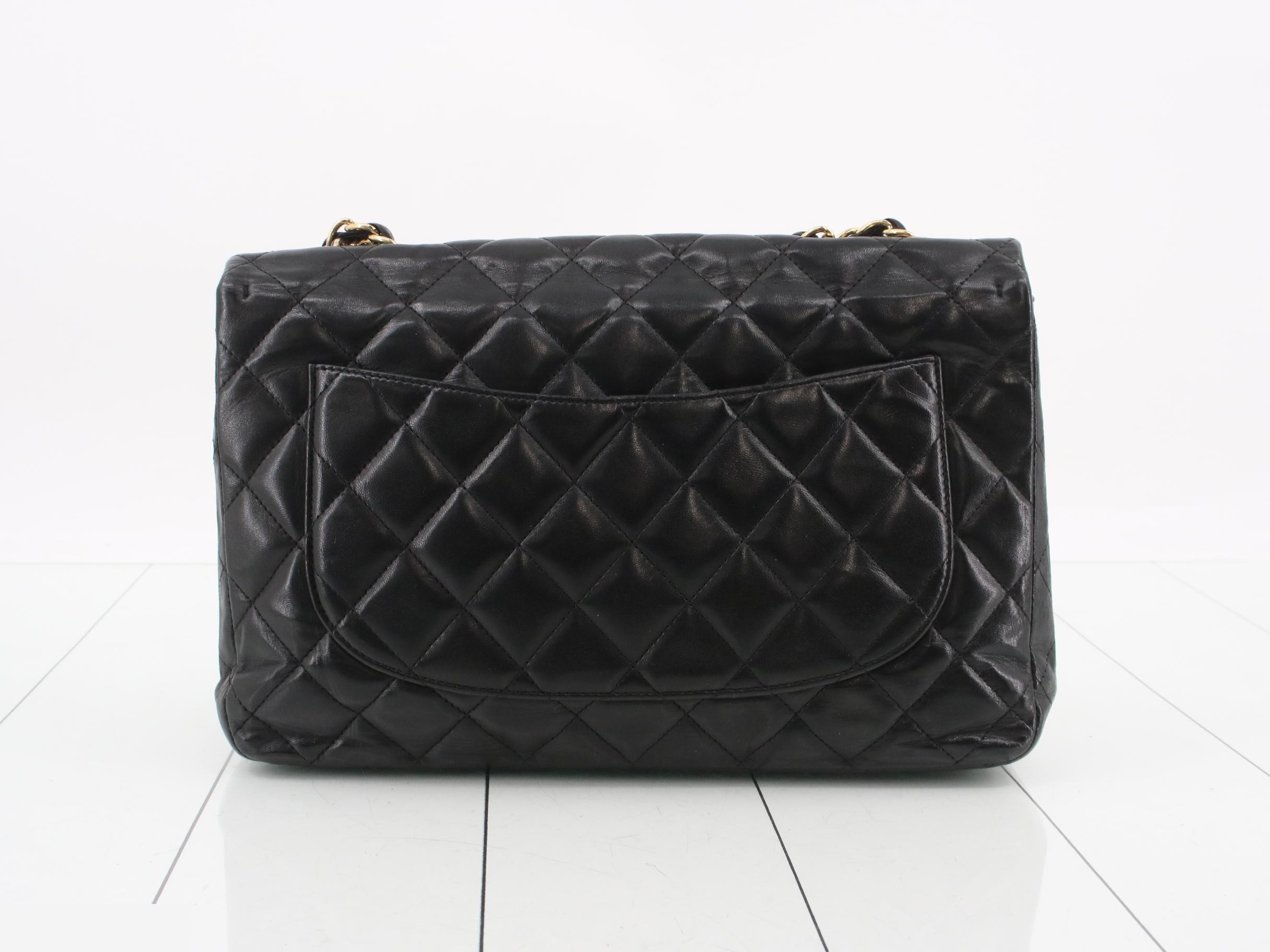 Large Matelassé Lambskin Double Chain Shoulder Bag — view 2