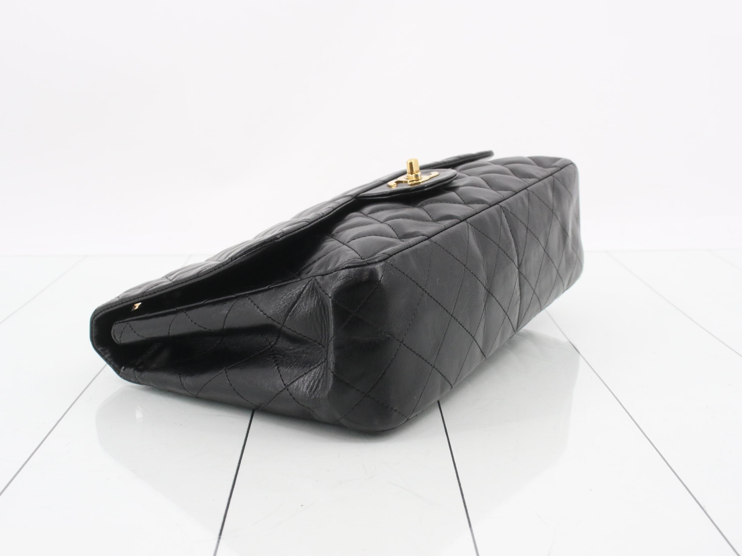 Large Matelassé Lambskin Double Chain Shoulder Bag — view 5