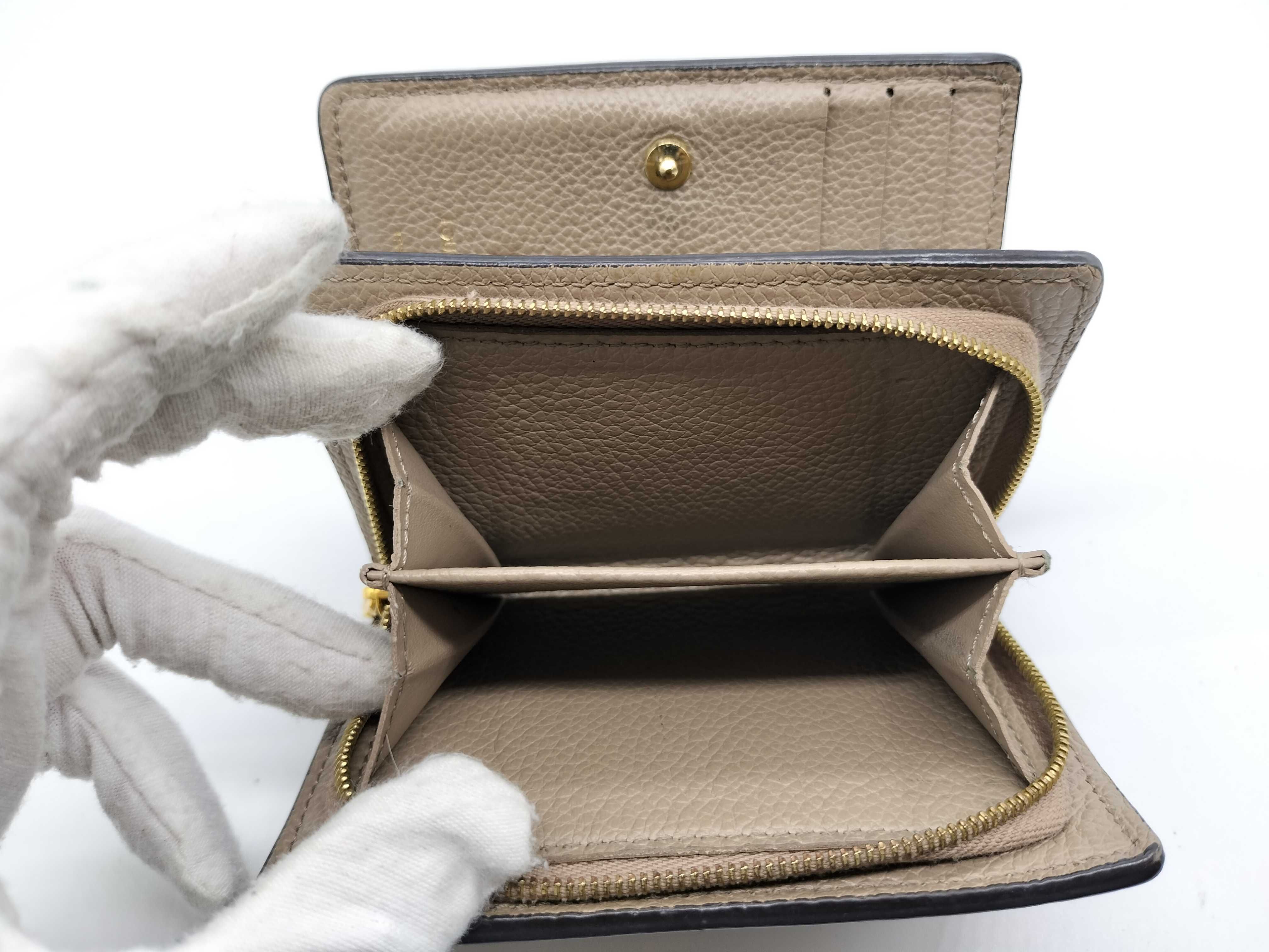 Portefeuille Claire Monogram Empreinte Leather Wallet — view 10