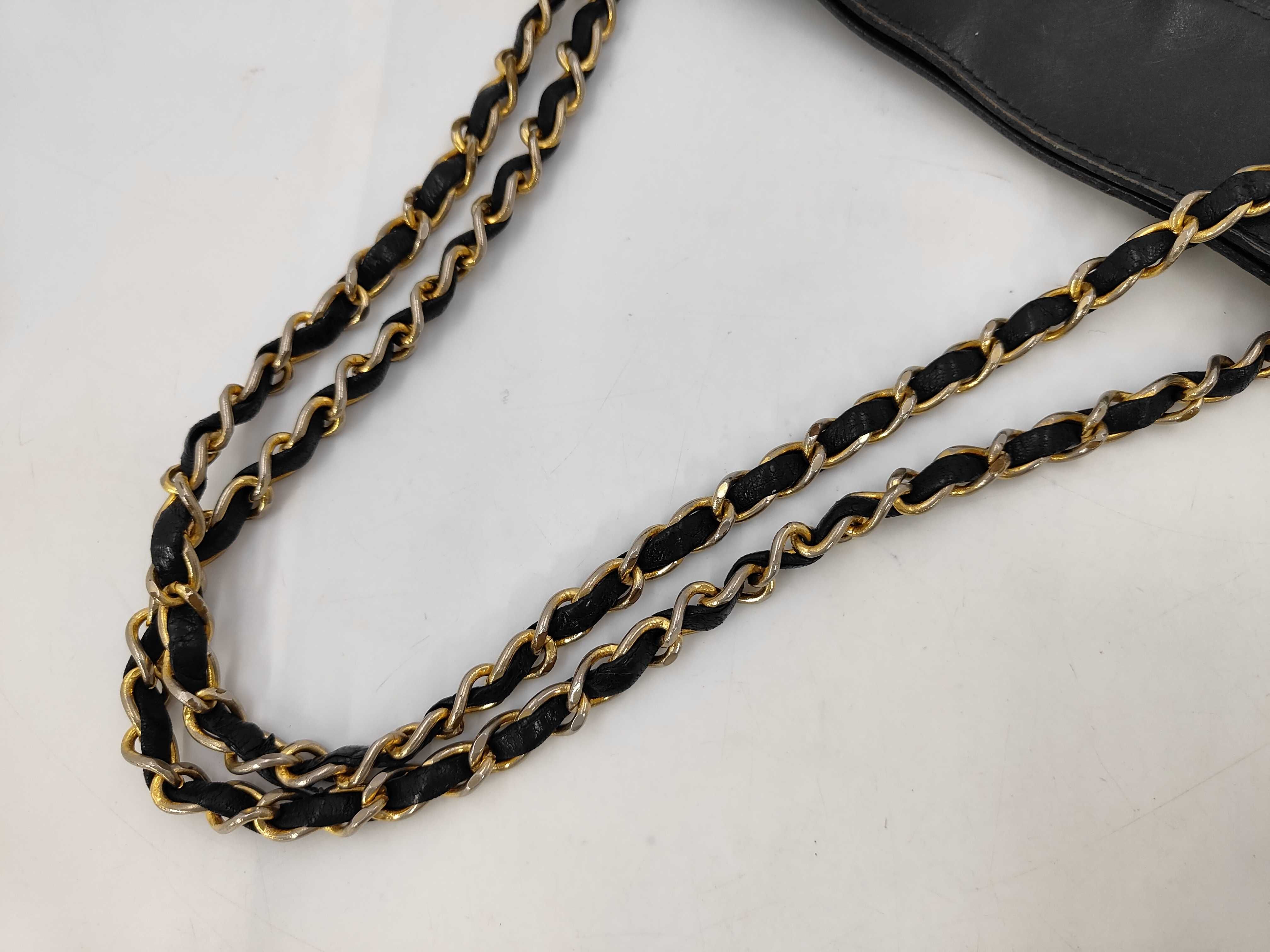 Lambskin Chain Tote Shoulder Bag — view 5