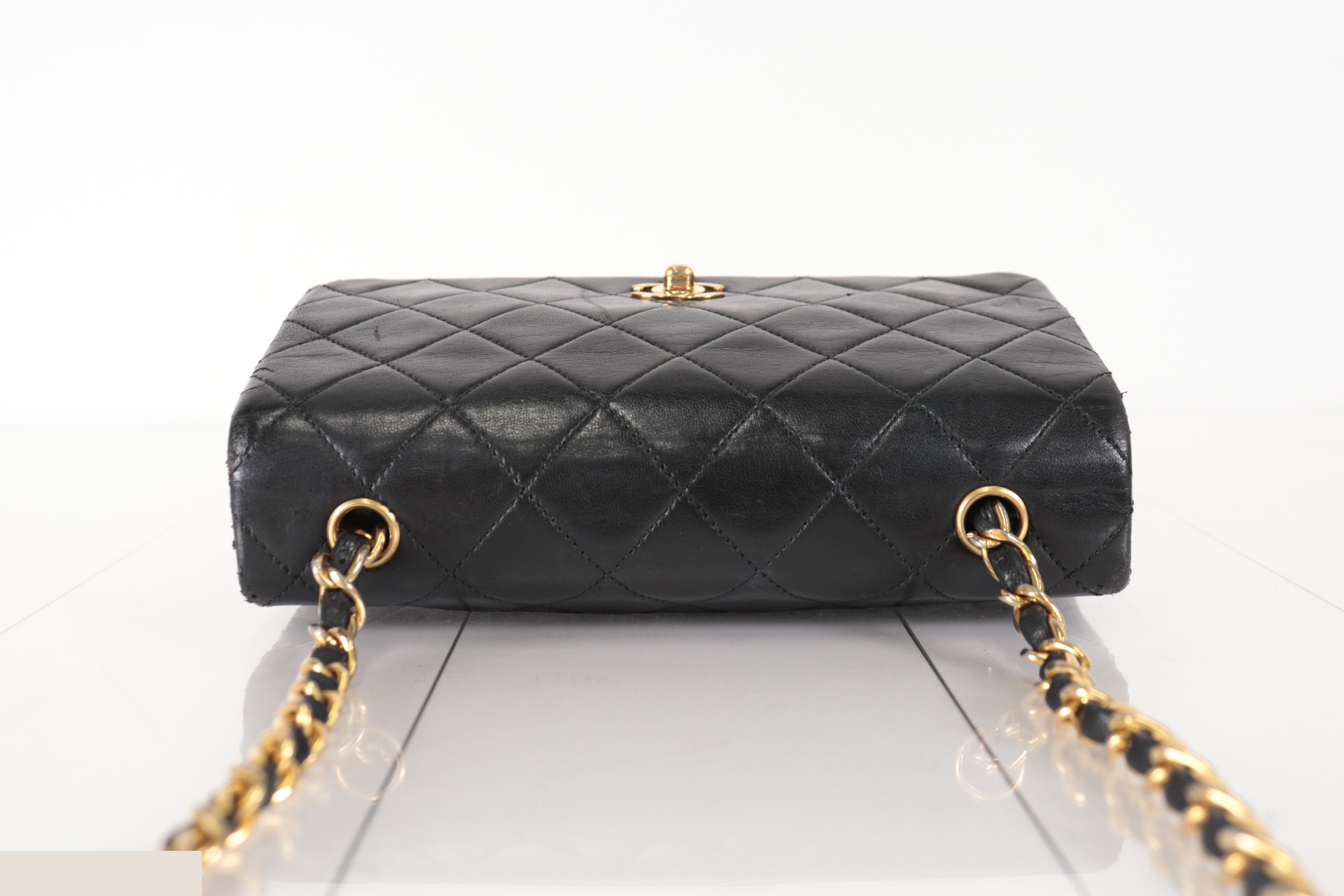Full flap lambskin mini chain shoulder bag, unit #1 — view 6