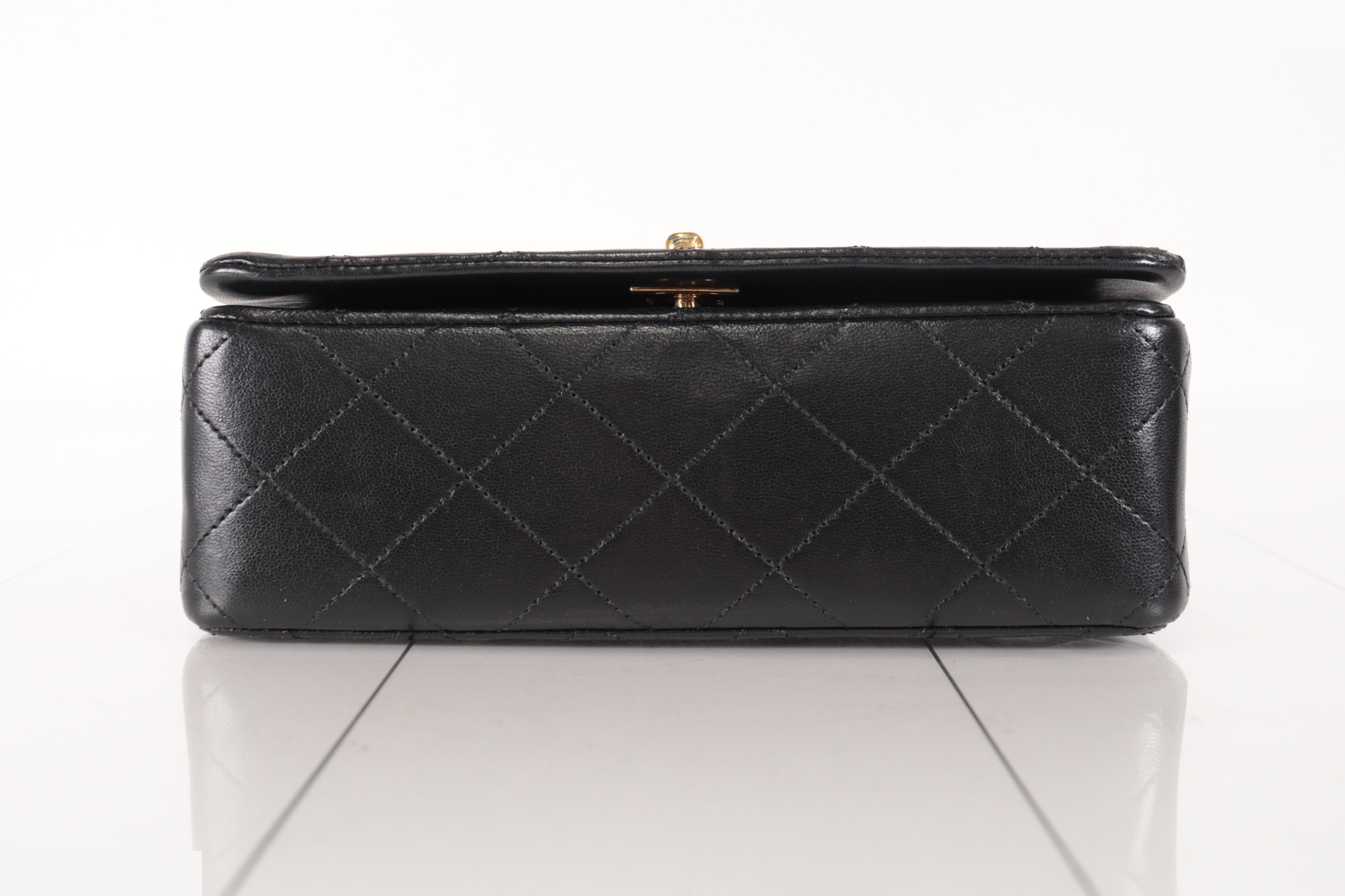 Full flap lambskin mini chain shoulder bag, unit #1 — view 7