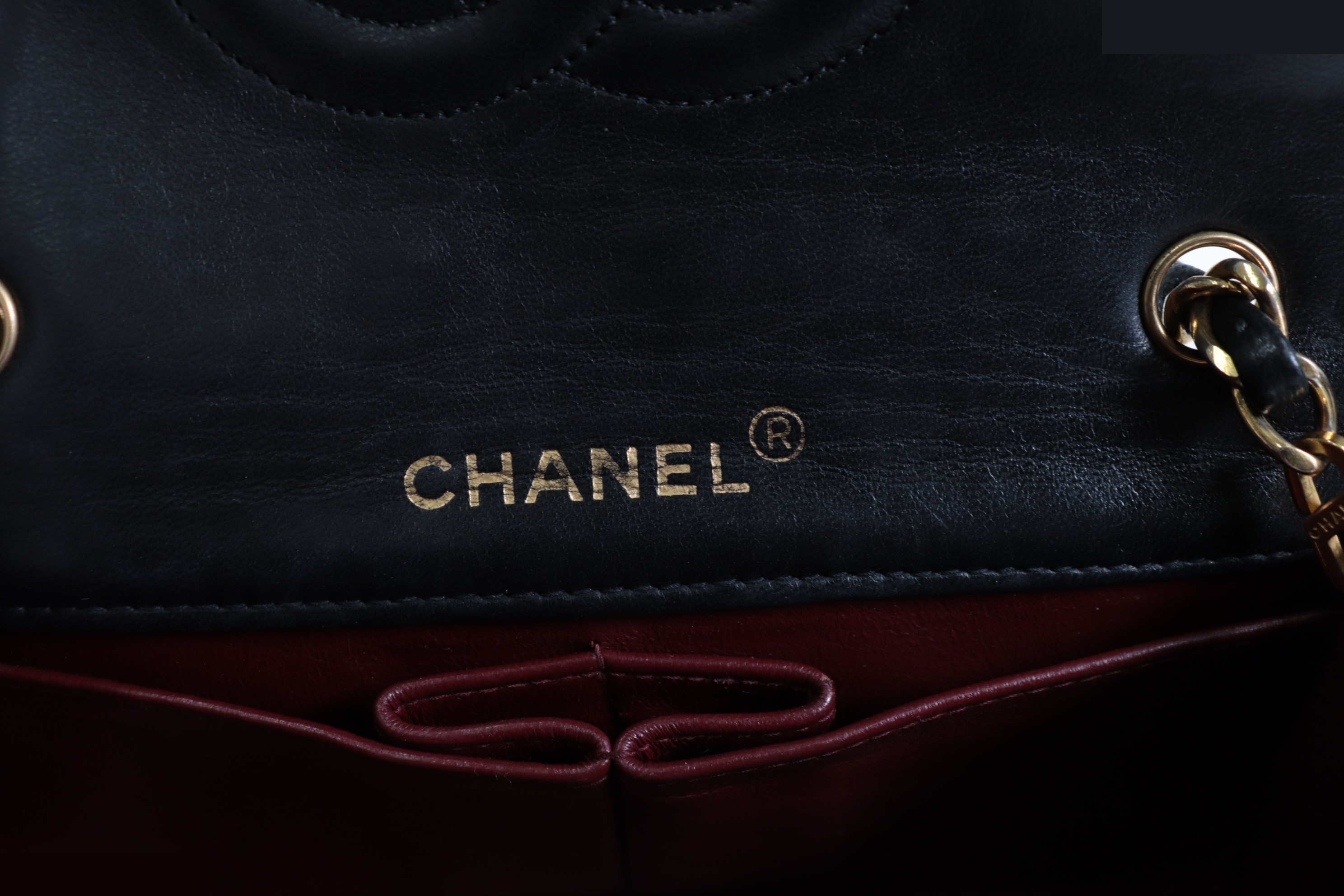 Full flap lambskin mini chain shoulder bag, unit #1 — view 8