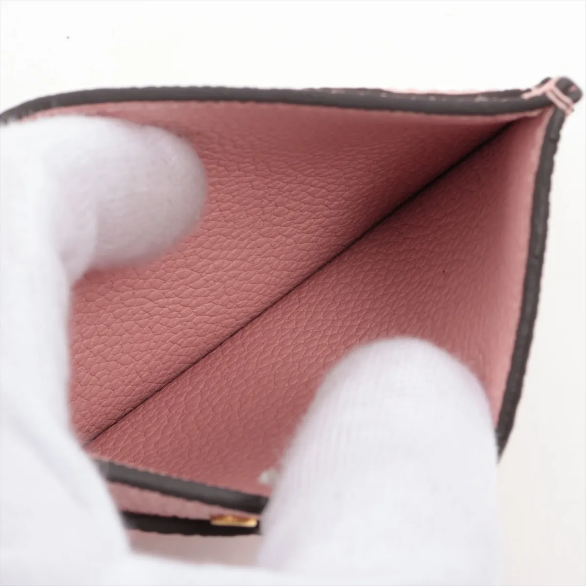 Empreinte Portecarte Simple M69174 SP3270 Rose Poudre Card Case — view 3