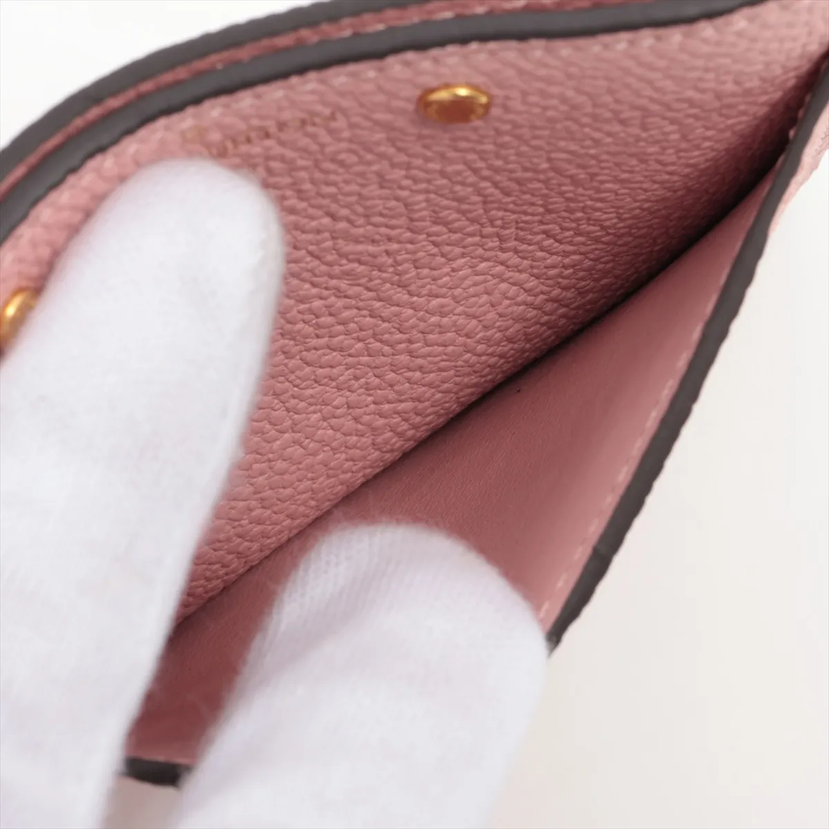 Empreinte Portecarte Simple M69174 SP3270 Rose Poudre Card Case — view 4