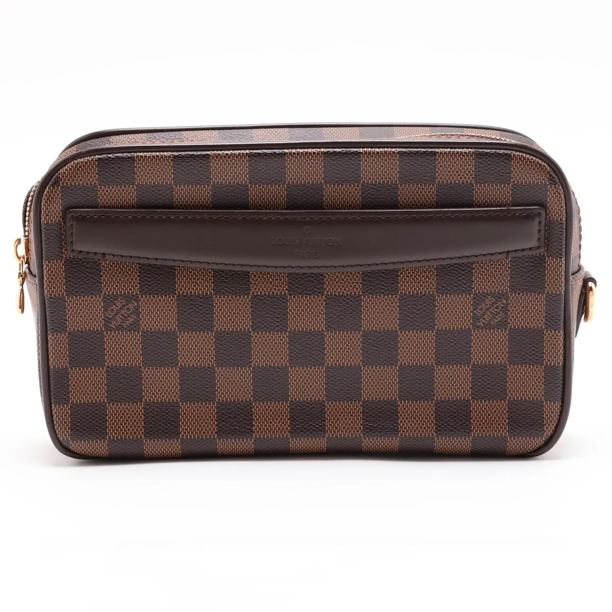 Damier Pochette Saint Paul N41219 SN0123 Brown