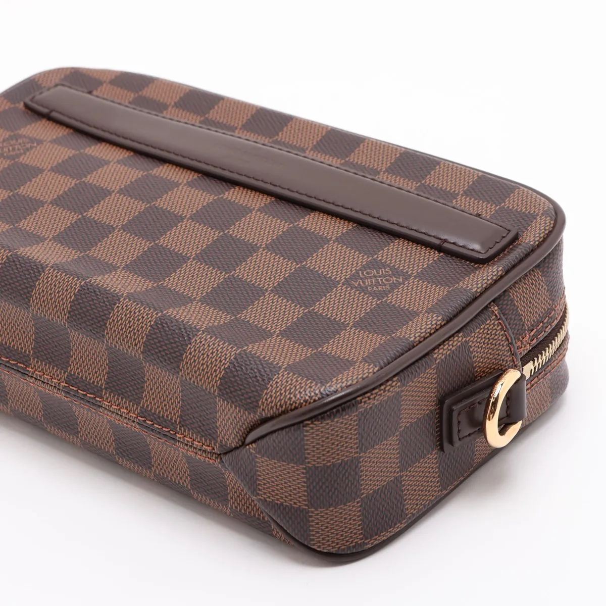 Damier Pochette Saint Paul N41219 SN0123 Brown — view 3