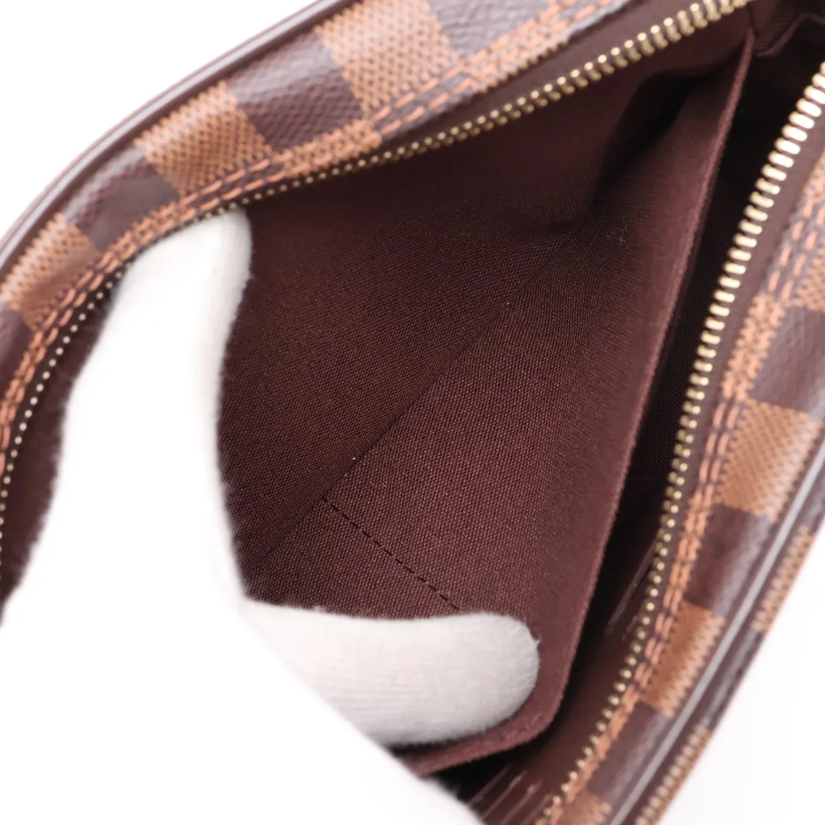 Damier Pochette Saint Paul N41219 SN0123 Brown — view 6