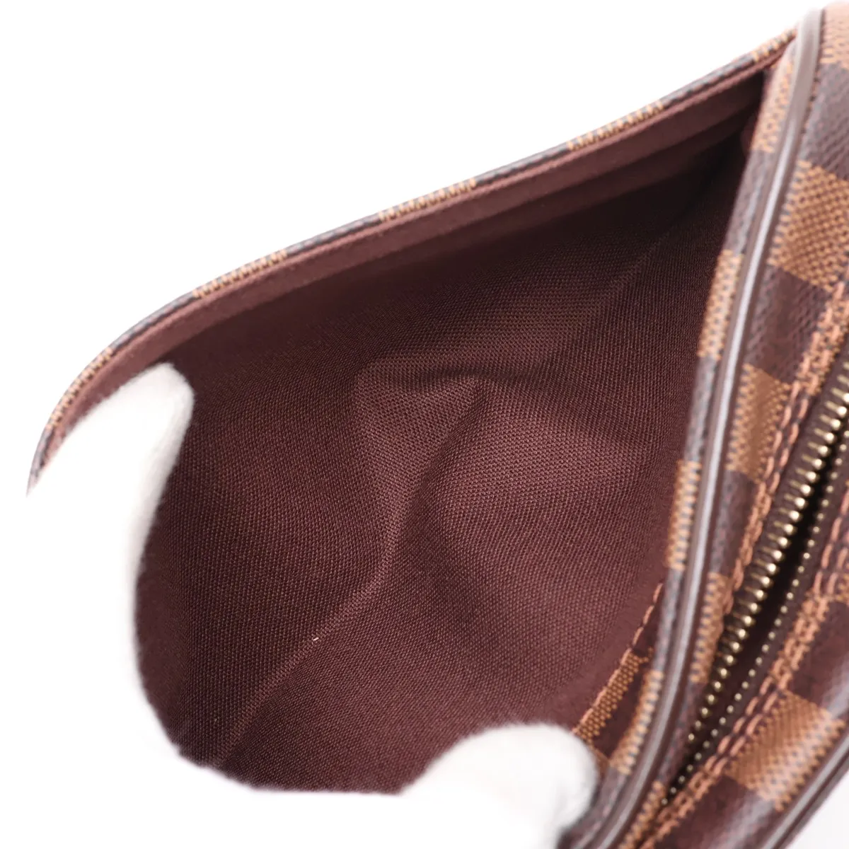 Damier Pochette Saint Paul N41219 SN0123 Brown — view 7