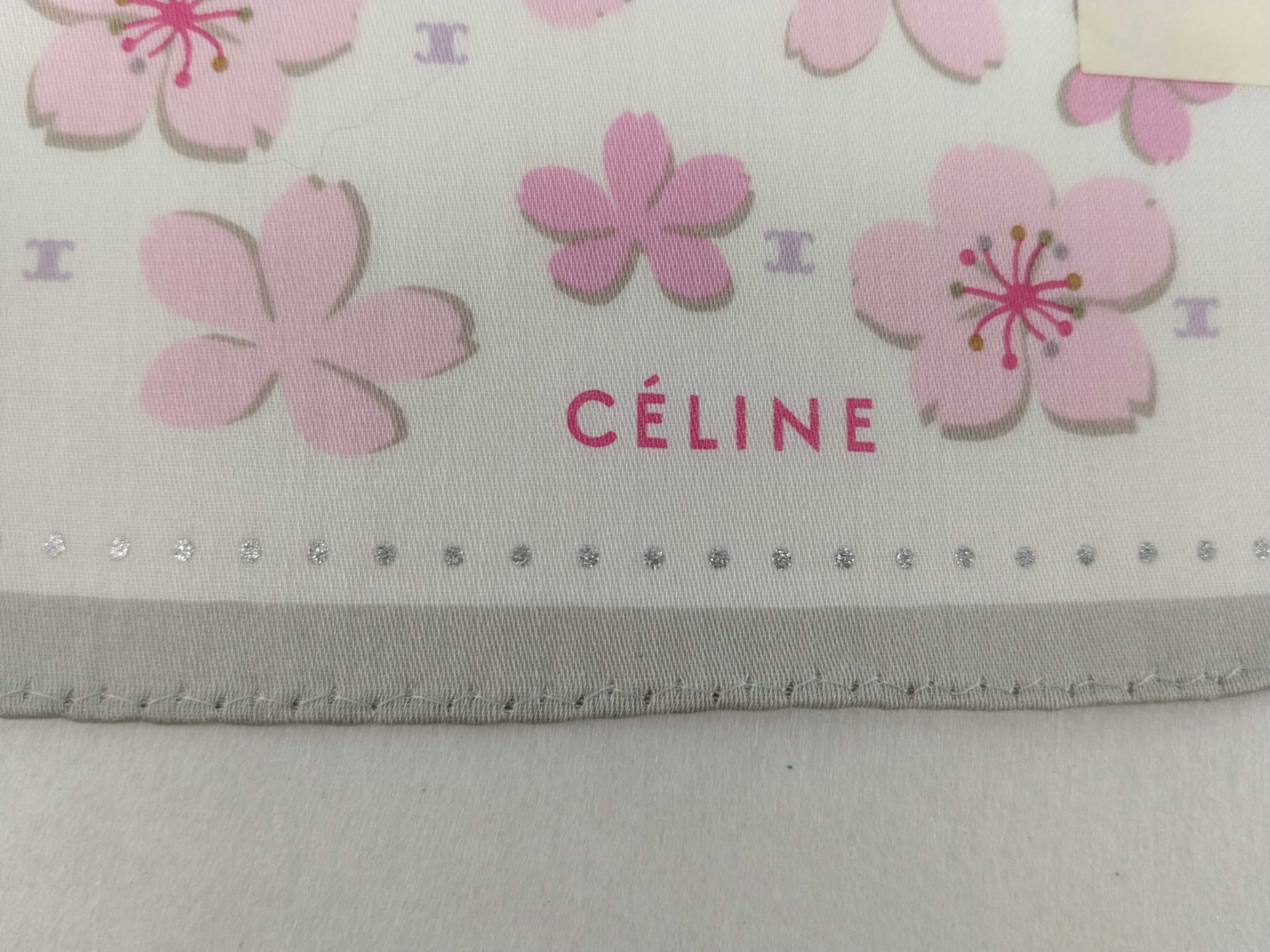 handkerchief/scarf with seal box, logo, Macadam pattern, cherry blossom design, silver glitter, and other accessories. — view 3