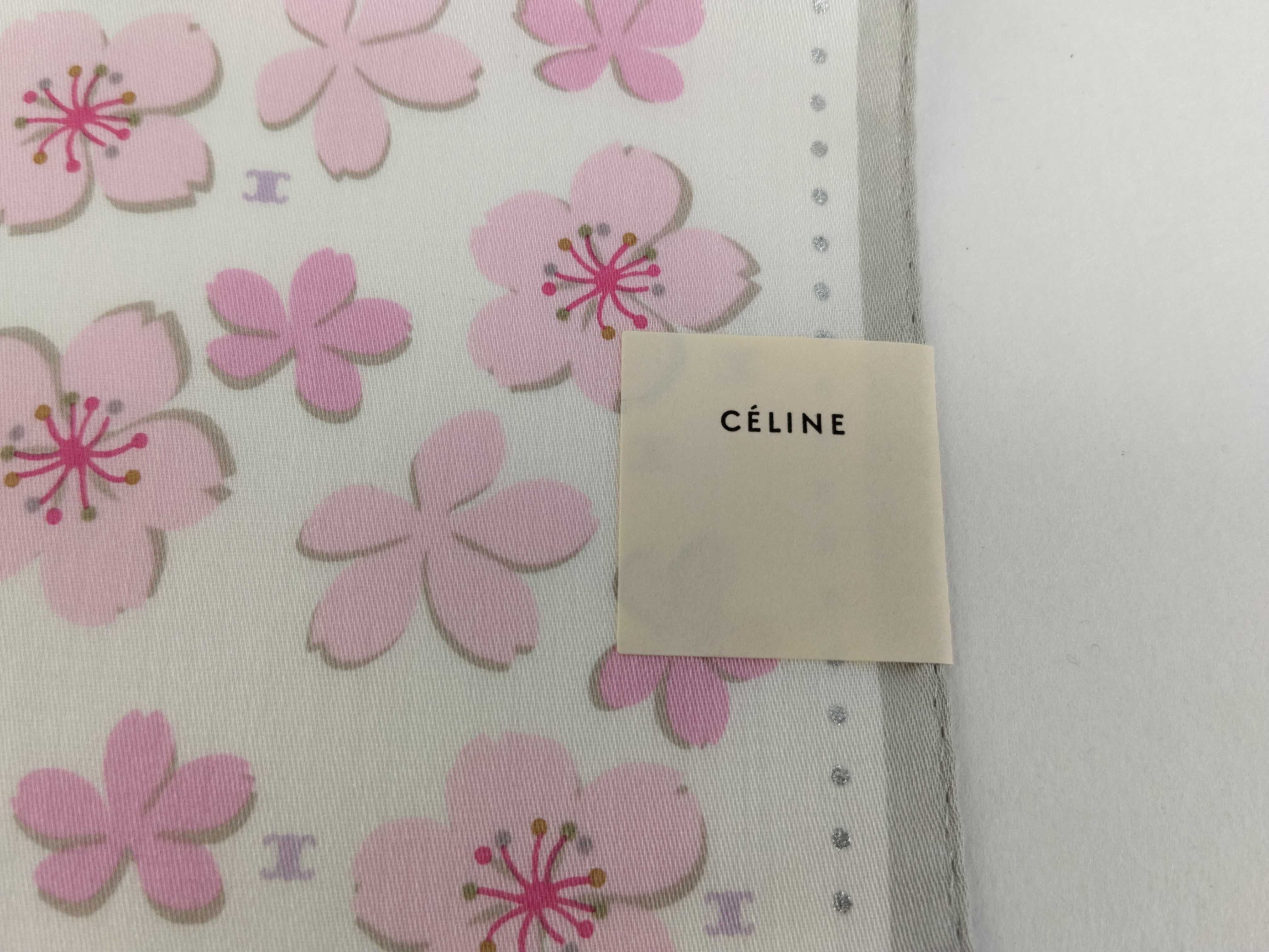 handkerchief/scarf with seal box, logo, Macadam pattern, cherry blossom design, silver glitter, and other accessories. — view 4