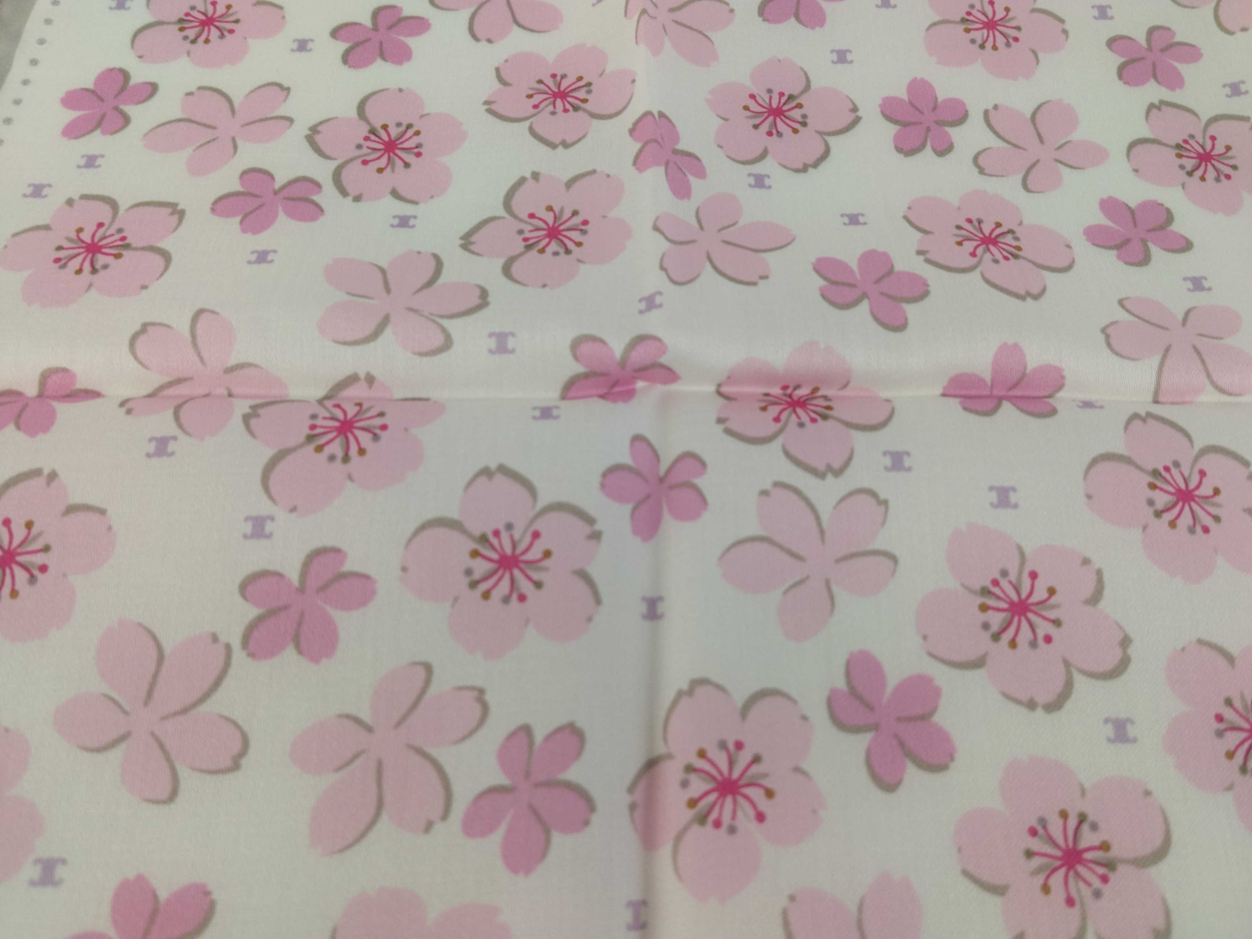 handkerchief/scarf with seal box, logo, Macadam pattern, cherry blossom design, silver glitter, and other accessories. — view 6