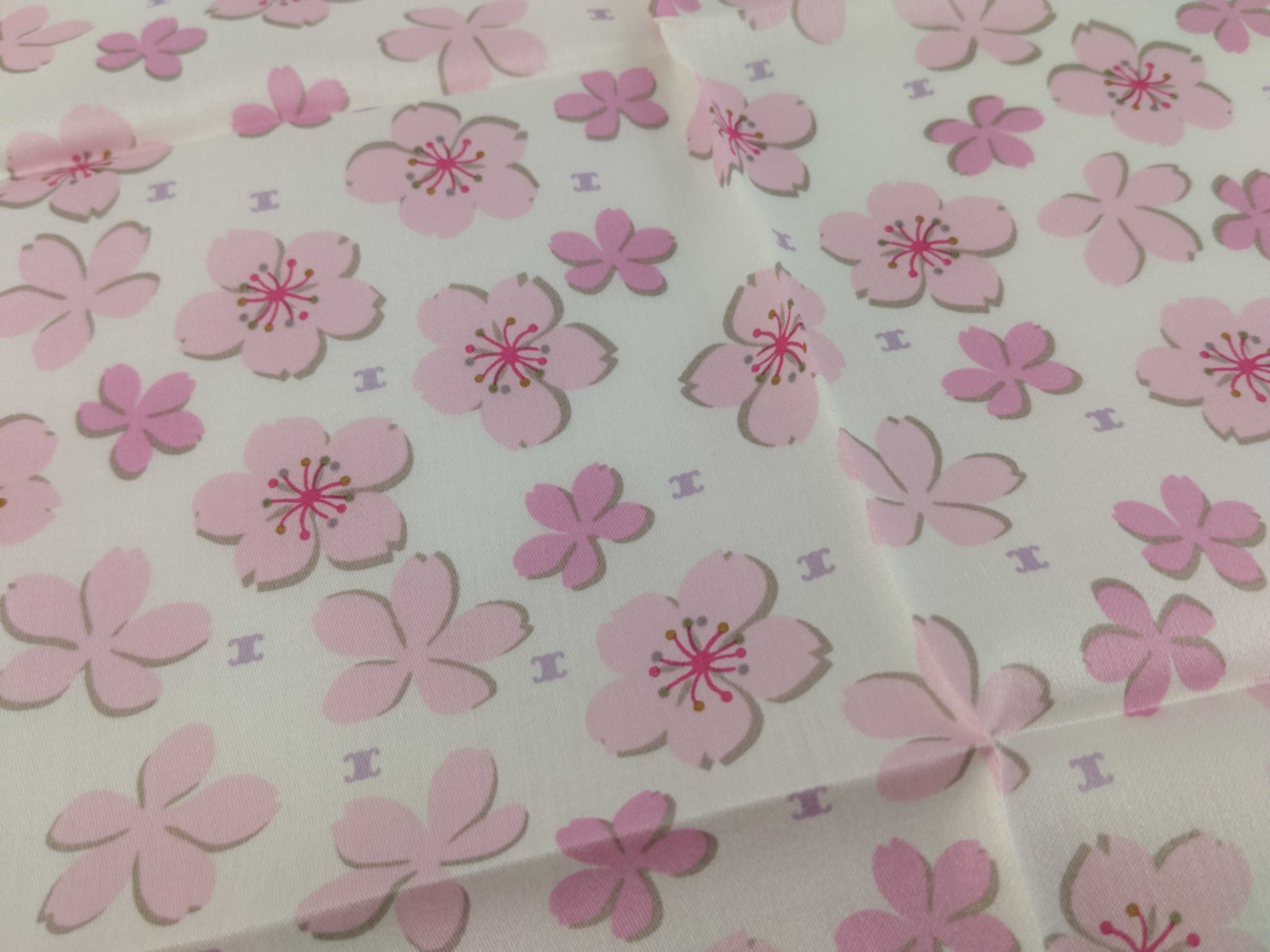 handkerchief/scarf with seal box, logo, Macadam pattern, cherry blossom design, silver glitter, and other accessories. — view 8