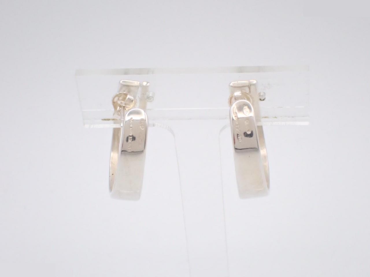 Earrings, G logo, 925 sterling silver, 10.4g — view 2