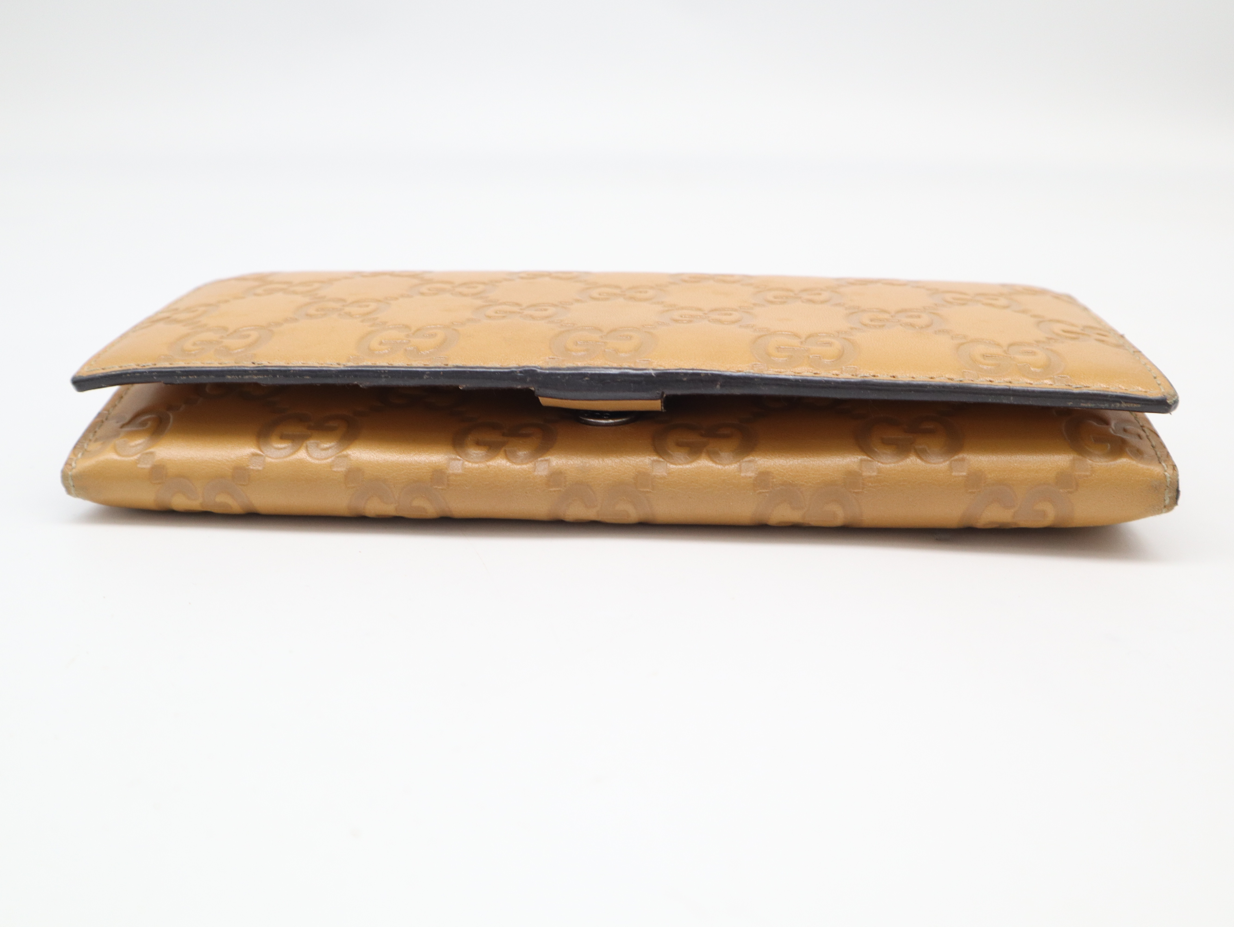 146229 Guccissima Long Wallet, Brown, with Box — view 3