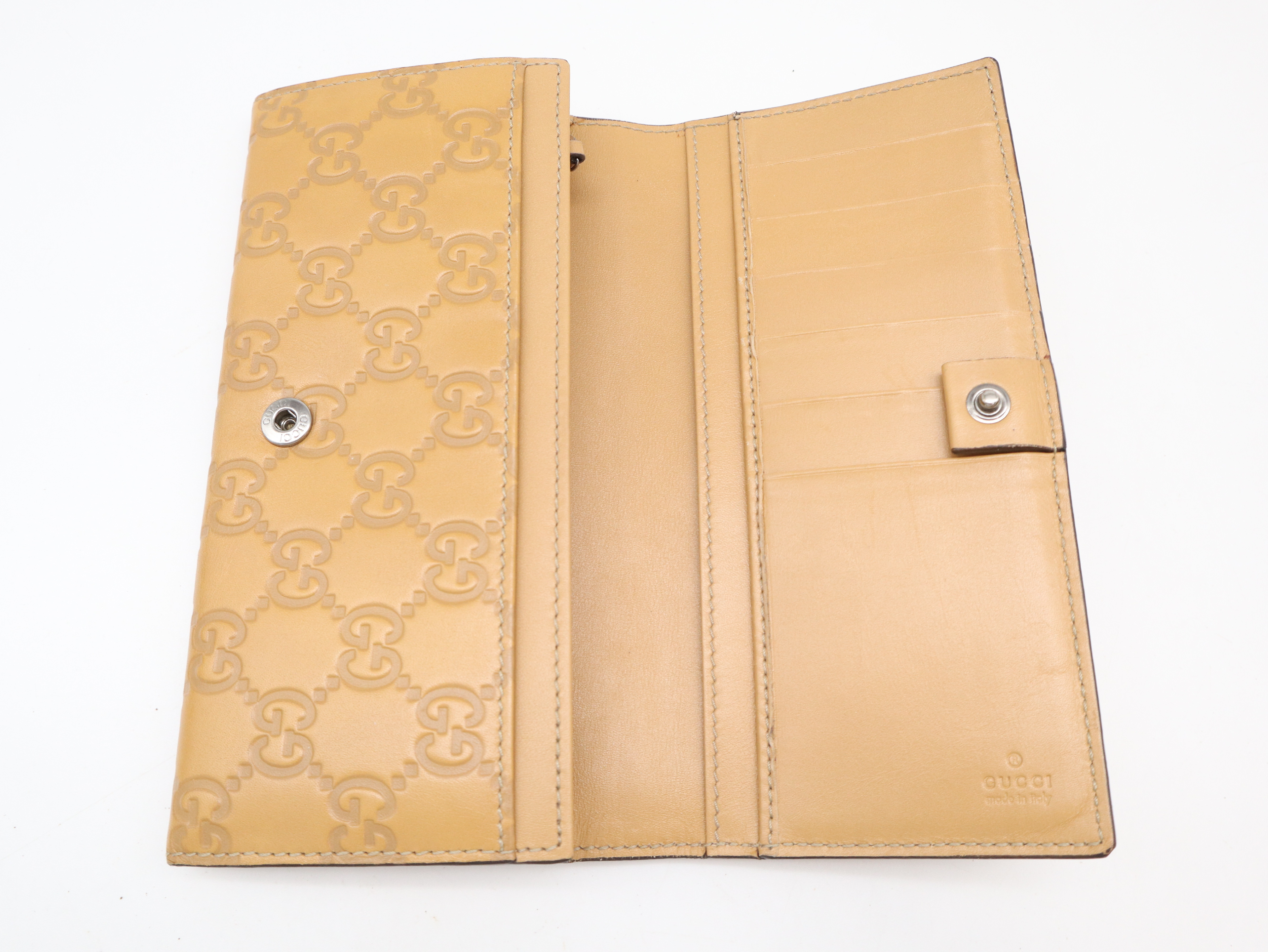 146229 Guccissima Long Wallet, Brown, with Box — view 8