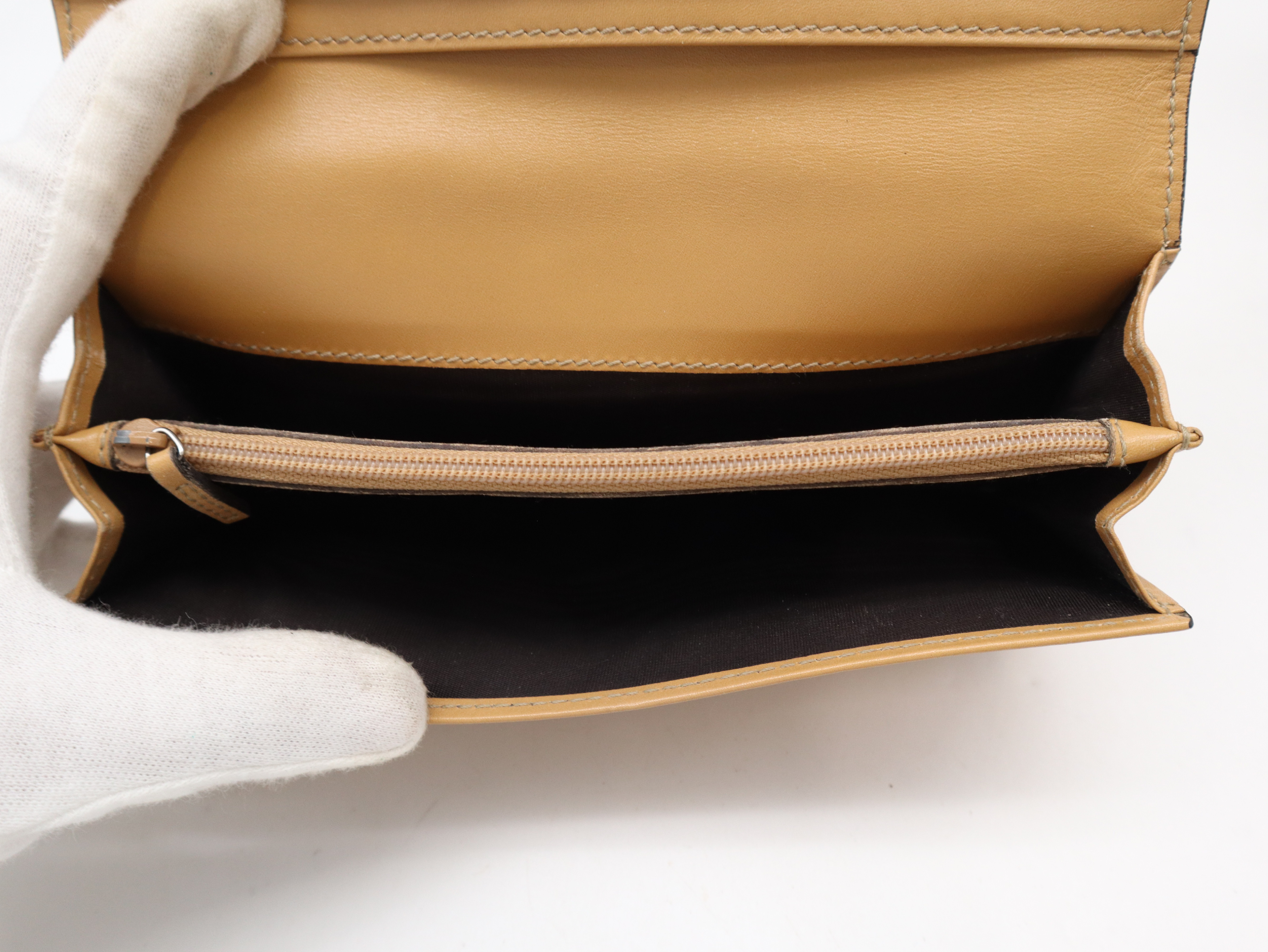 146229 Guccissima Long Wallet, Brown, with Box — view 9