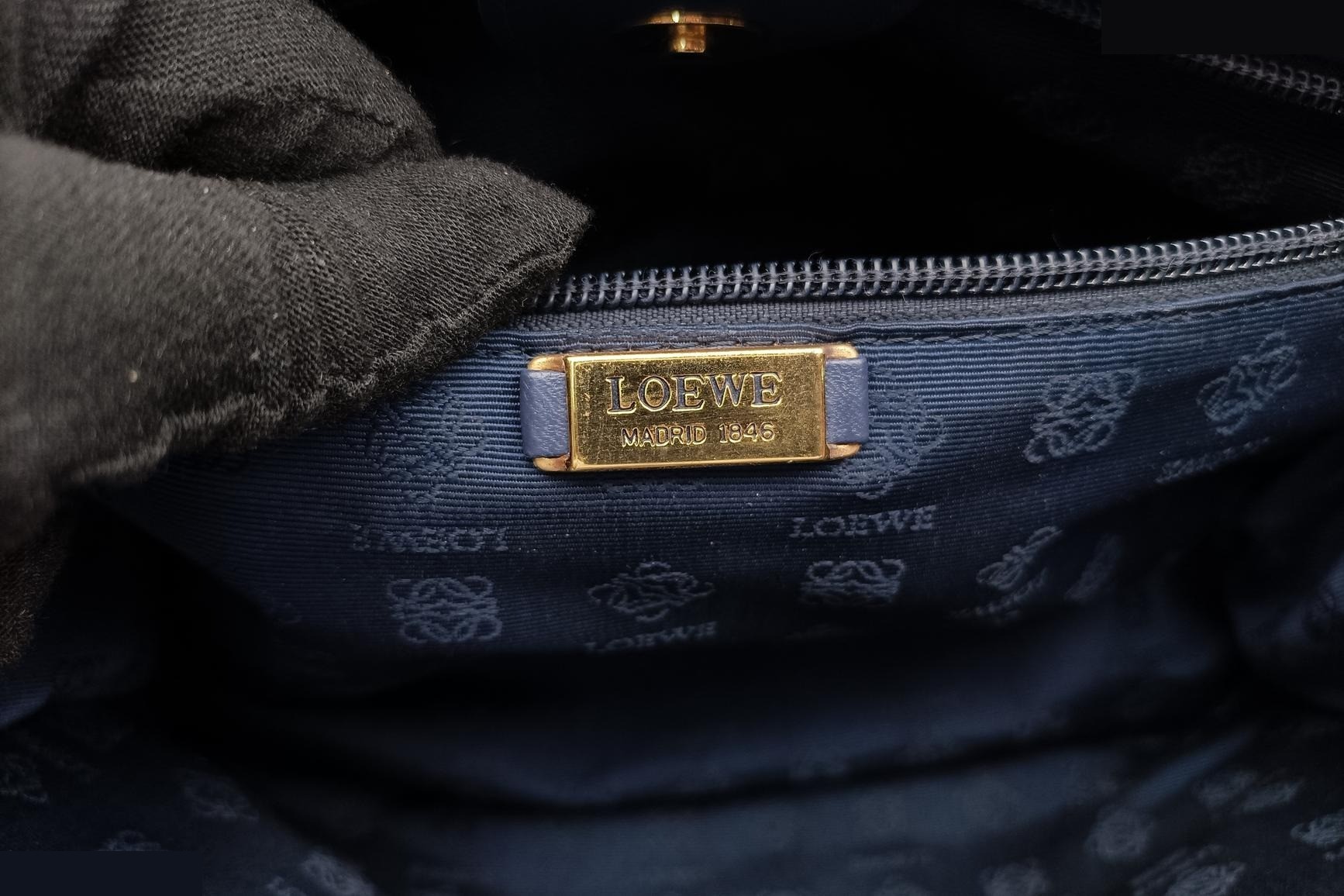 Anagram Nappa Leather Navy — view 7