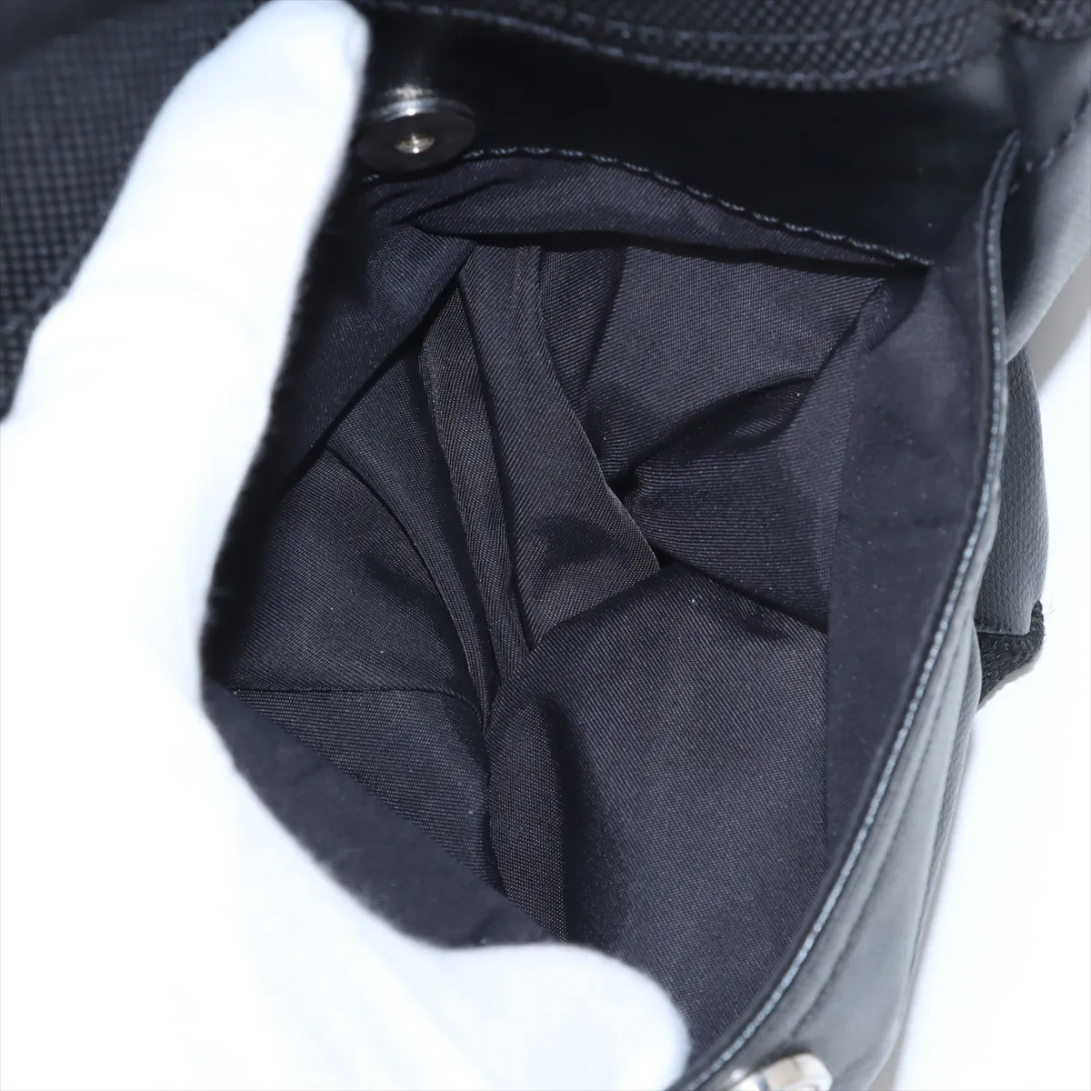 Paris Biarritz GM Coated Canvas Tote Bag, Black with Silver Hardware, Item No. 11194875, Series No. 11 — view 10
