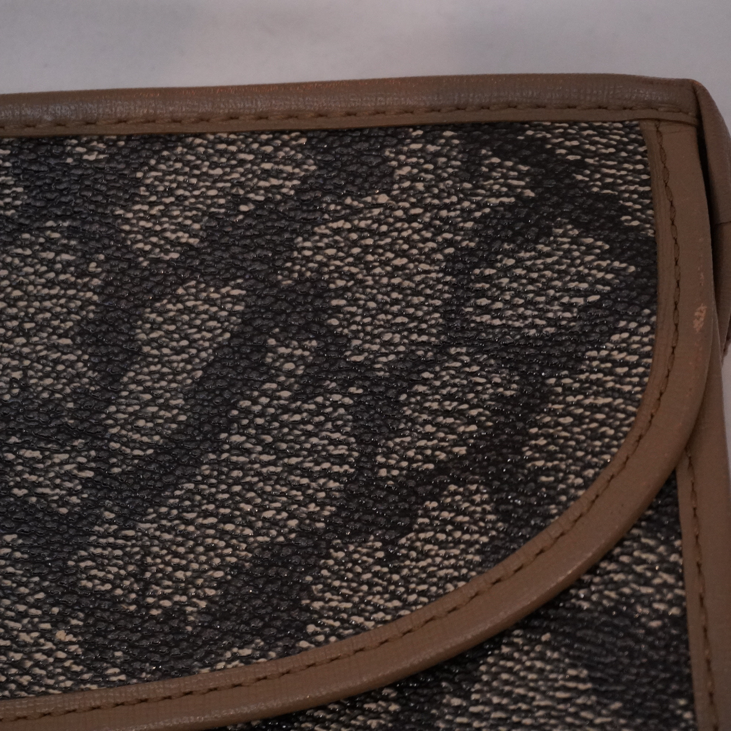 vintage PVC x leather clutch bag — view 5