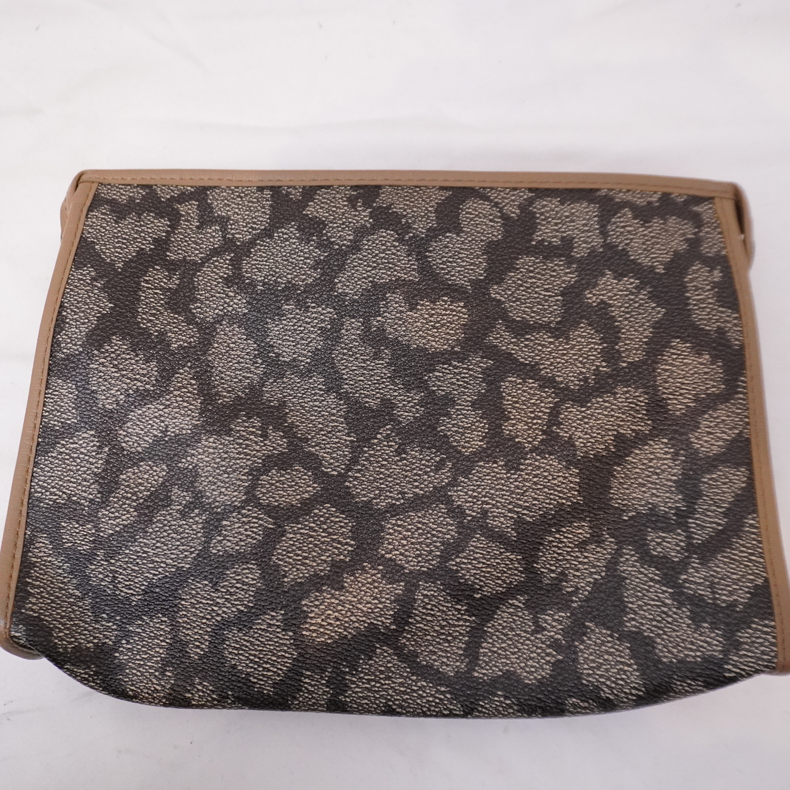 vintage PVC x leather clutch bag — view 6