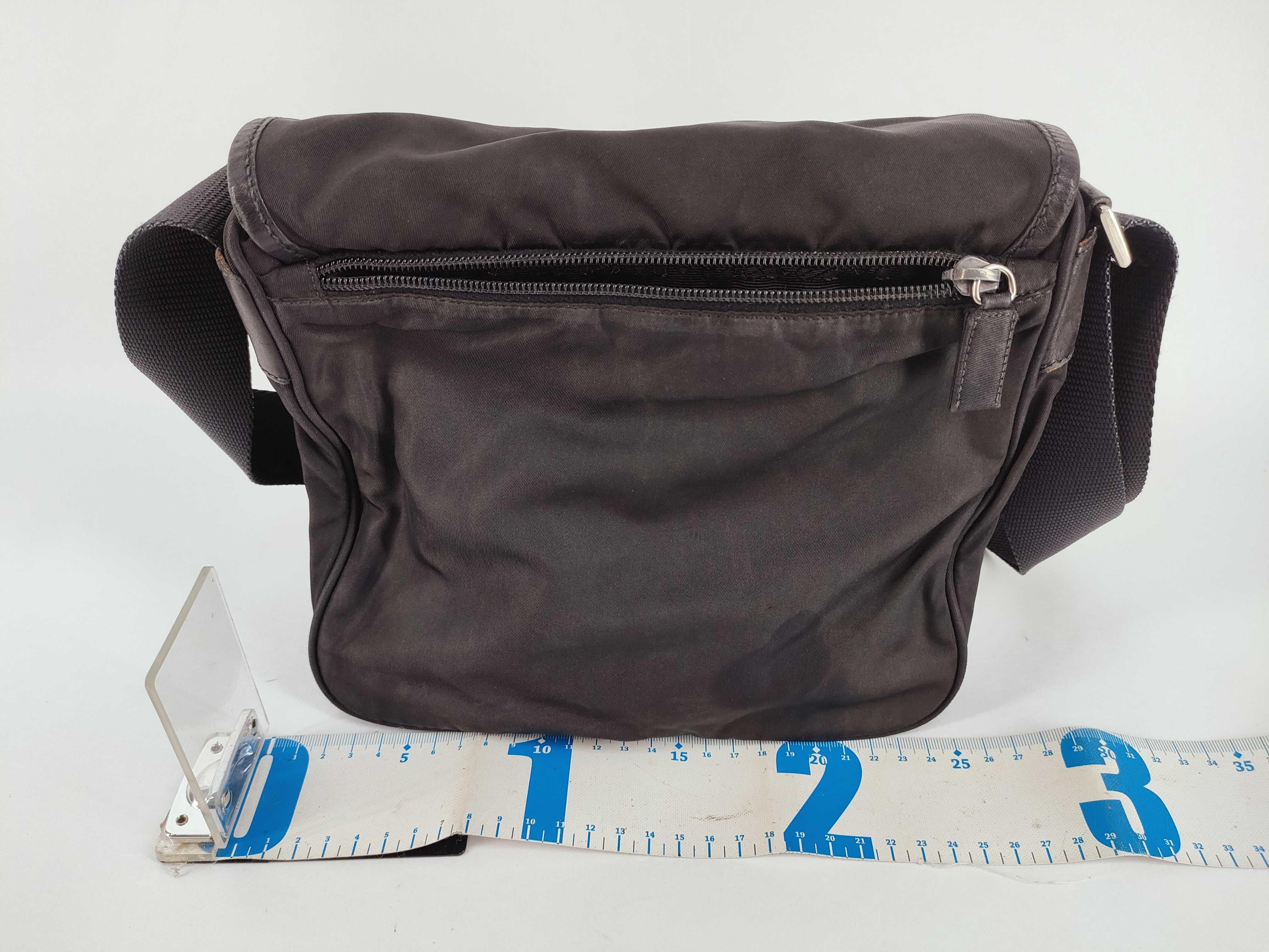 Triangle Logo Nylon Shoulder Bag White Tag 14 Shoulder Bag — view 2