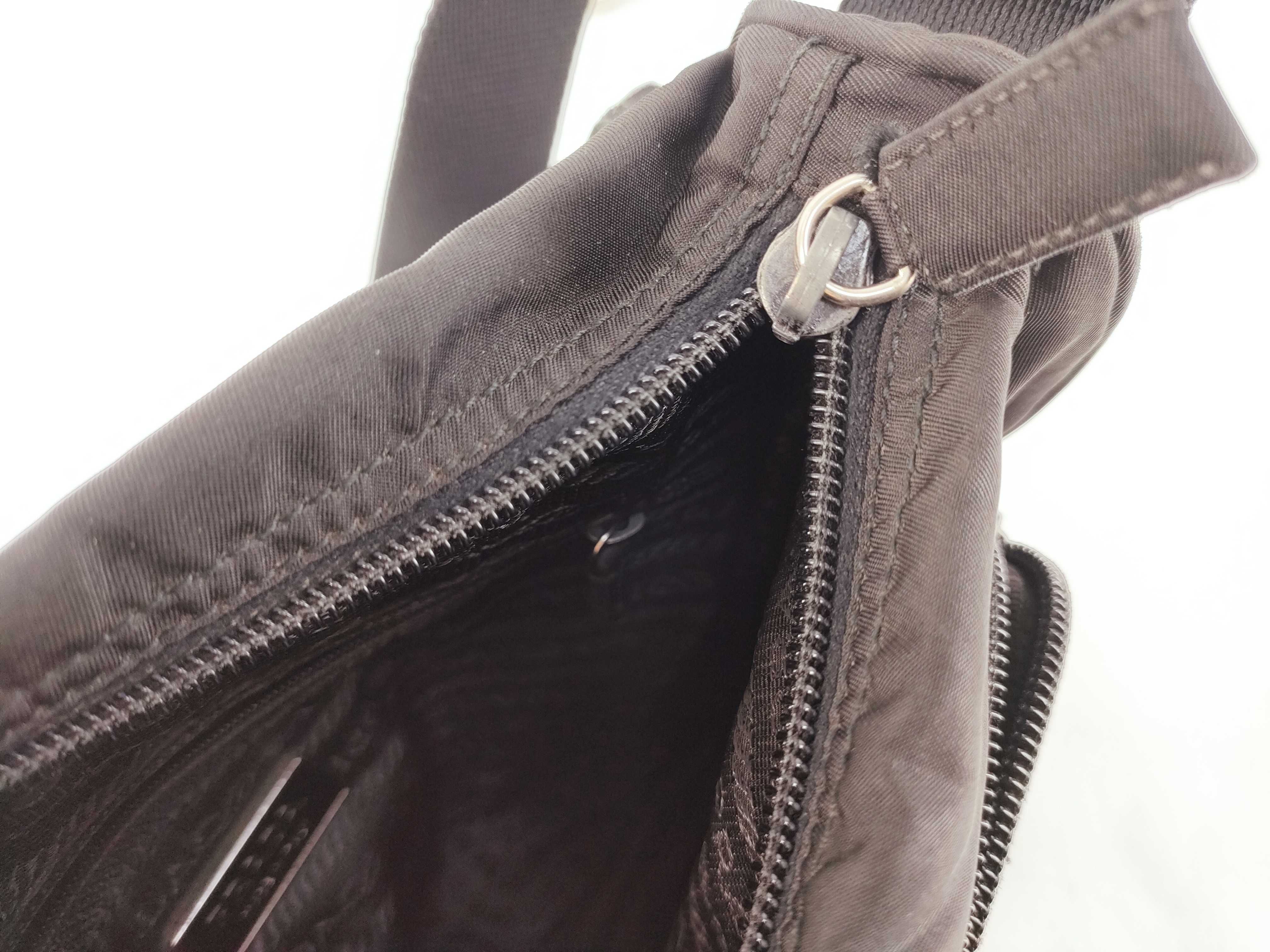 Triangle Logo Nylon Shoulder Bag White Tag 14 Shoulder Bag — view 11