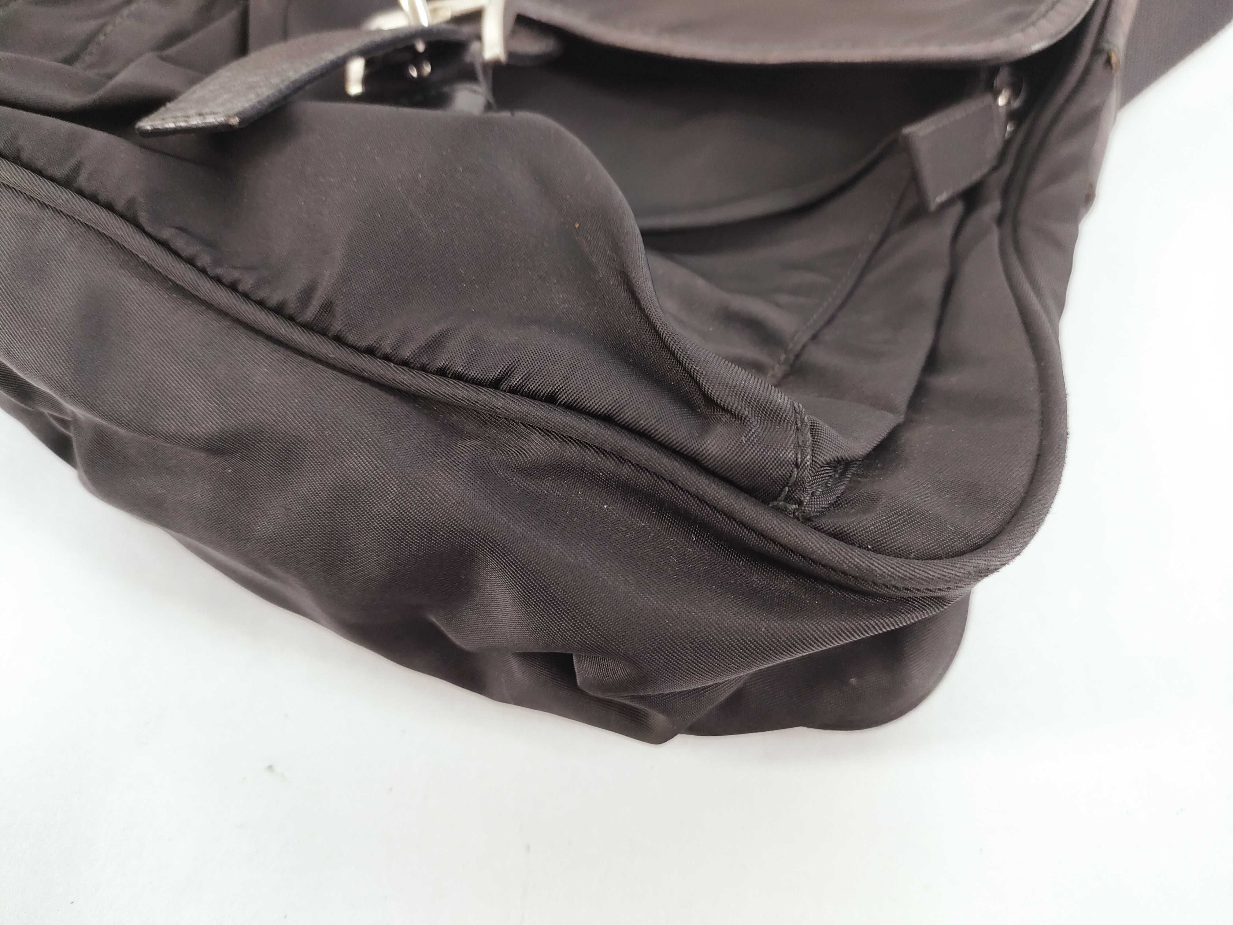 Triangle Logo Nylon Shoulder Bag White Tag 14 Shoulder Bag — view 6