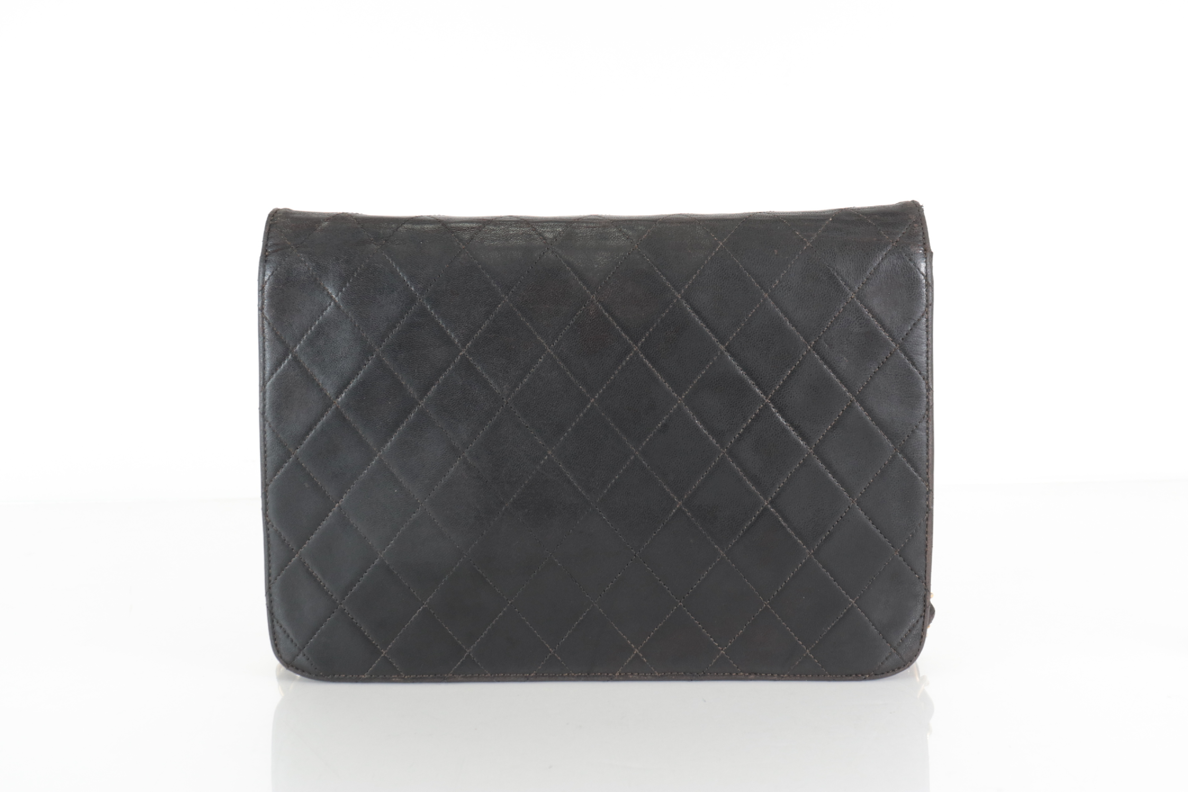 Push-Lock Lambskin Chain Shoulder Bag (Series 5) — view 3
