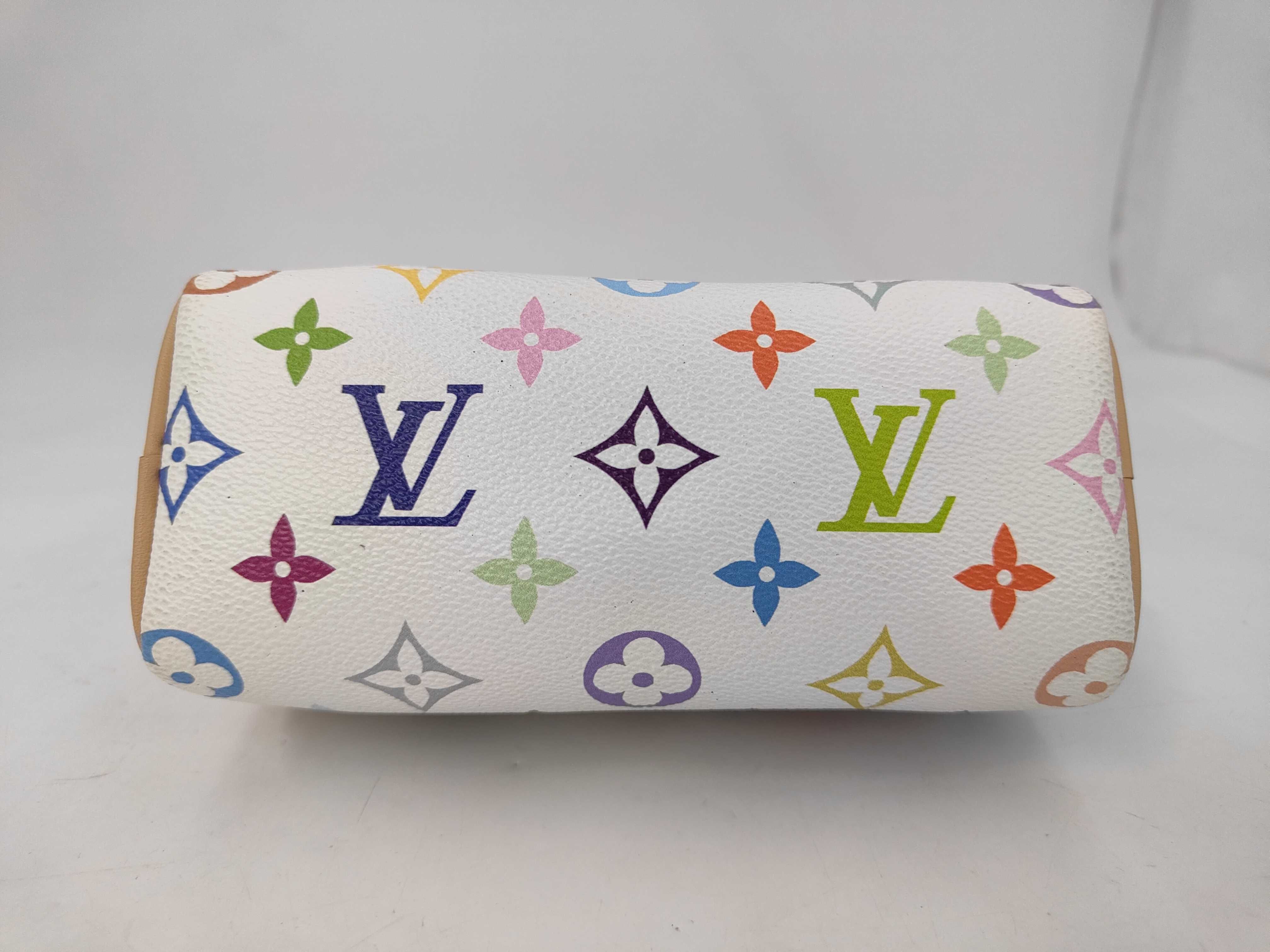 x Takashi Murakami Multicolor Mini Speedy M13391 White RFID-enabled handbag — view 3