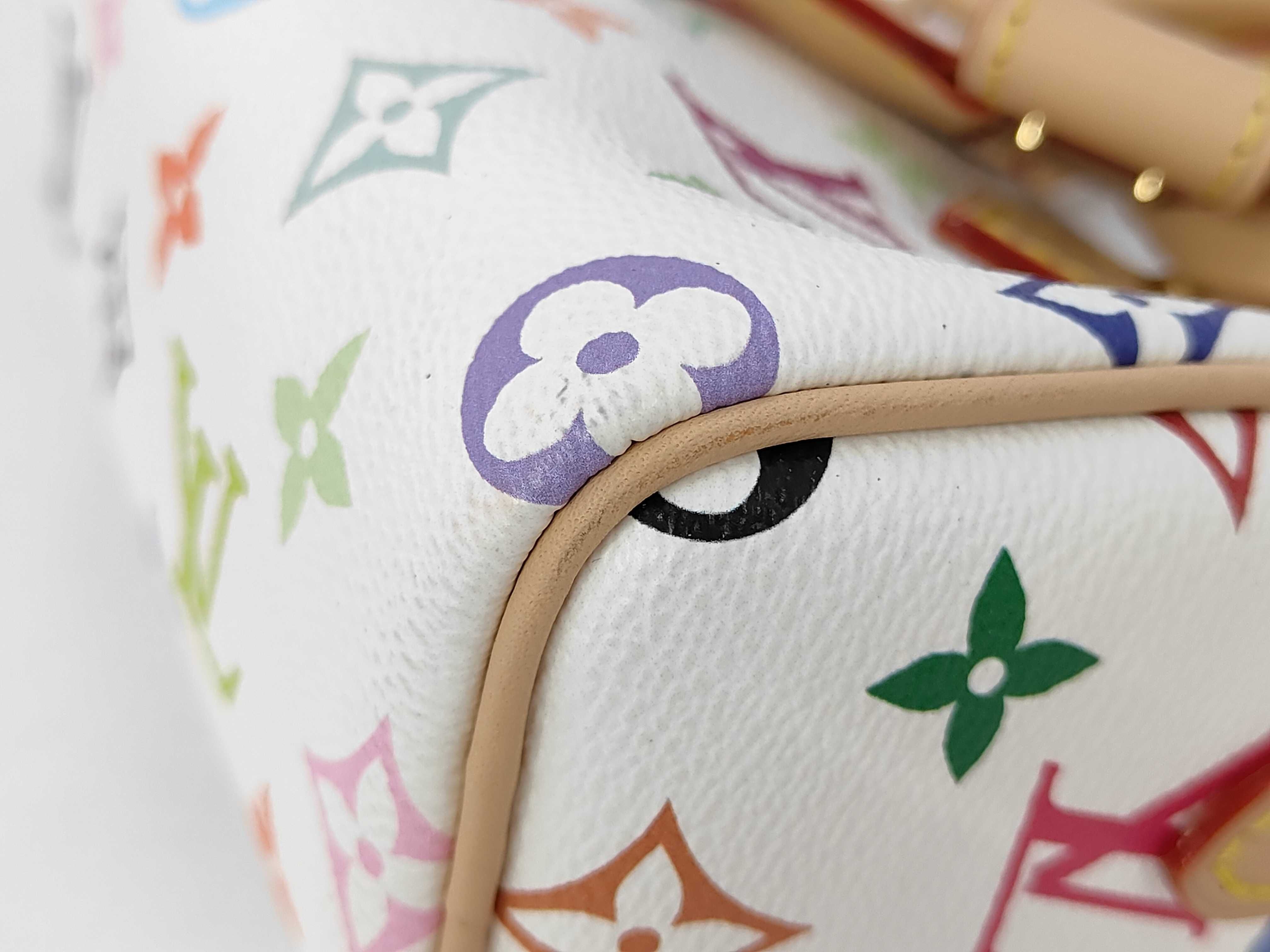 x Takashi Murakami Multicolor Mini Speedy M13391 White RFID-enabled handbag — view 4
